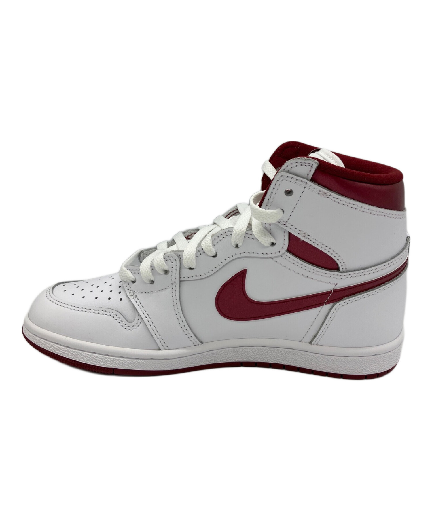 Nike Air Jordan 1 白/バーガンディ ハイカット 中古・古着通販】NIKE (ナイキ) ハイカットスニーカー AIR JORDAN1