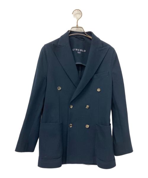CIRCOLO 1901(チルコロ 1901)ダブルブレストジャケット CIRCOLO 1901 (チルコロ1901) セットアップ対応 ダイアゴナル地 ダブル