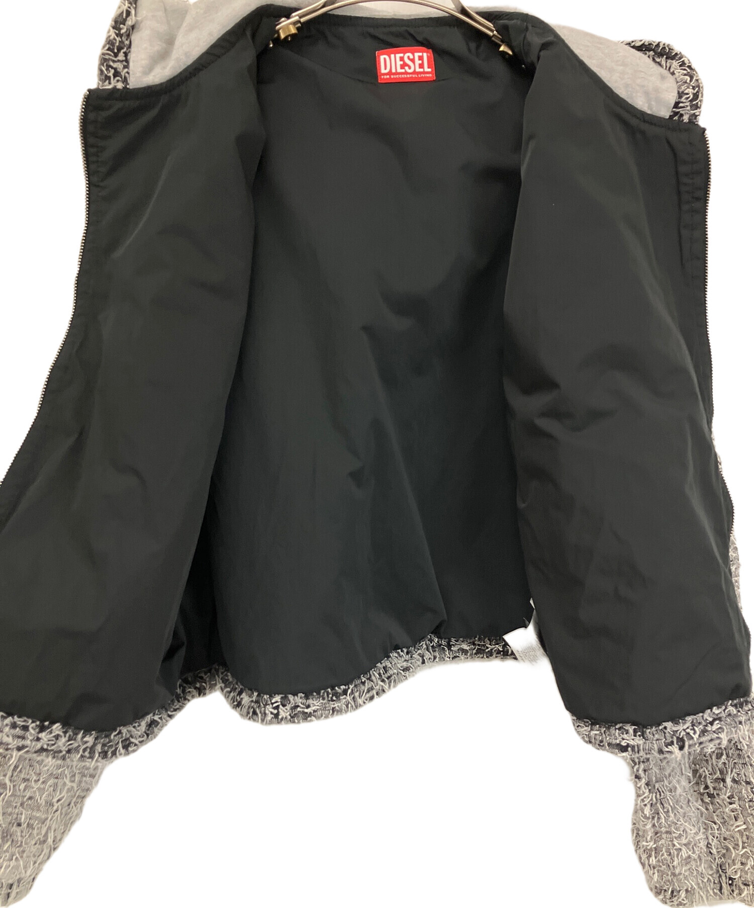 中古・古着通販】DIESEL (ディーゼル) フリンジジャケット グレー