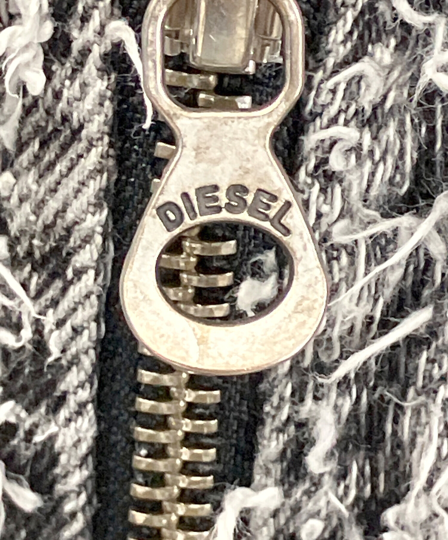 中古・古着通販】DIESEL (ディーゼル) フリンジジャケット グレー