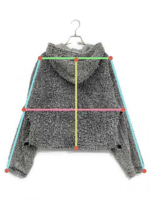 中古・古着通販】DIESEL (ディーゼル) フリンジジャケット グレー