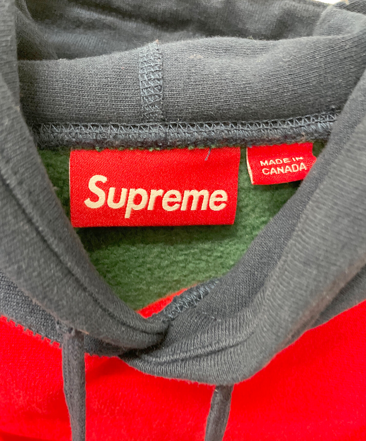 中古・古着通販】SUPREME (シュプリーム) プルオーバーパーカー レッド 