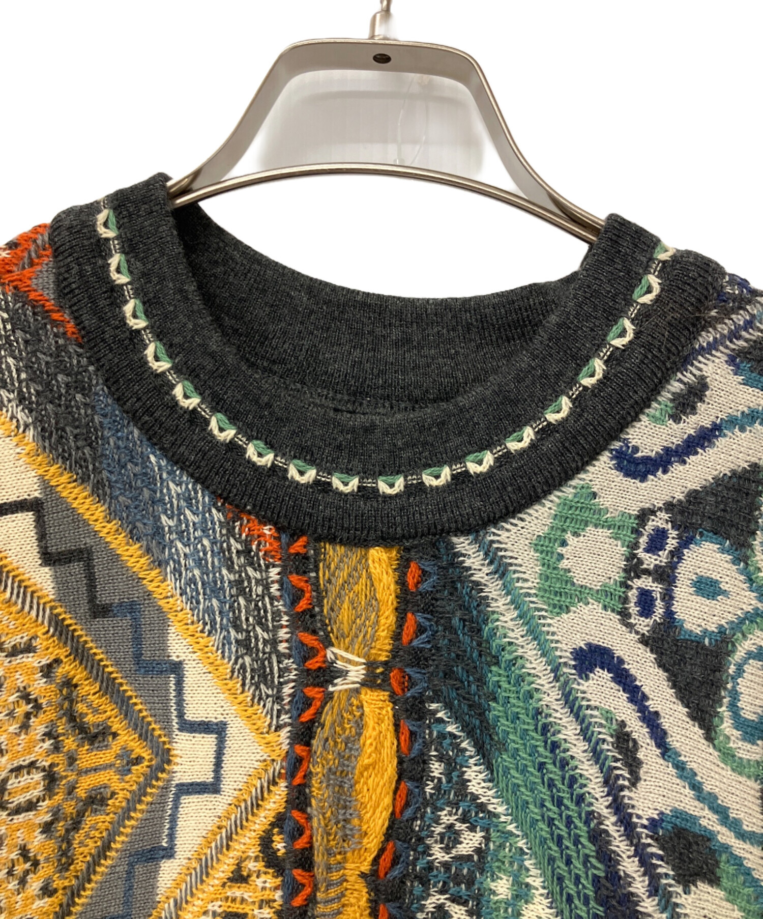 中古・古着通販】Coogi (クージー) 厚手ニット マルチカラー サイズ:M