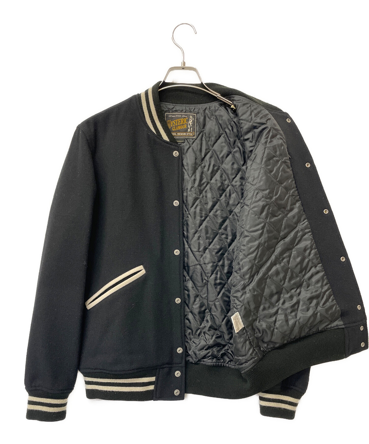 HYSTERIC GLAMOUR スタジャン Mサイズ ブラック HYSTERIC GLAMOUR - MOTOR CITY FEVER スタジャン / ブラック | Tempt