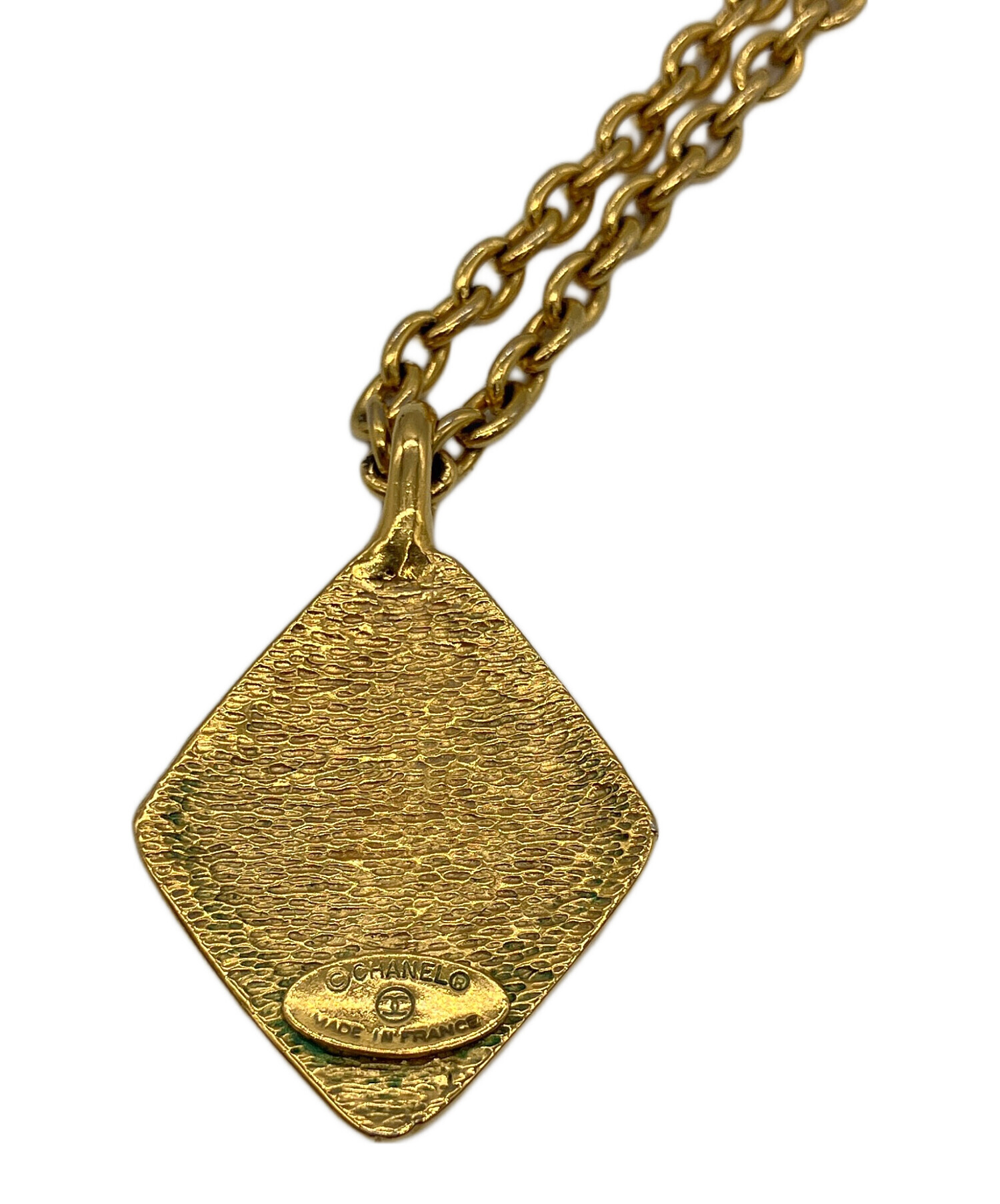 CHANEL ゴールド チェーンネックレス 中古・古着通販】CHANEL (シャネル) チェーンネックレス ゴールド色