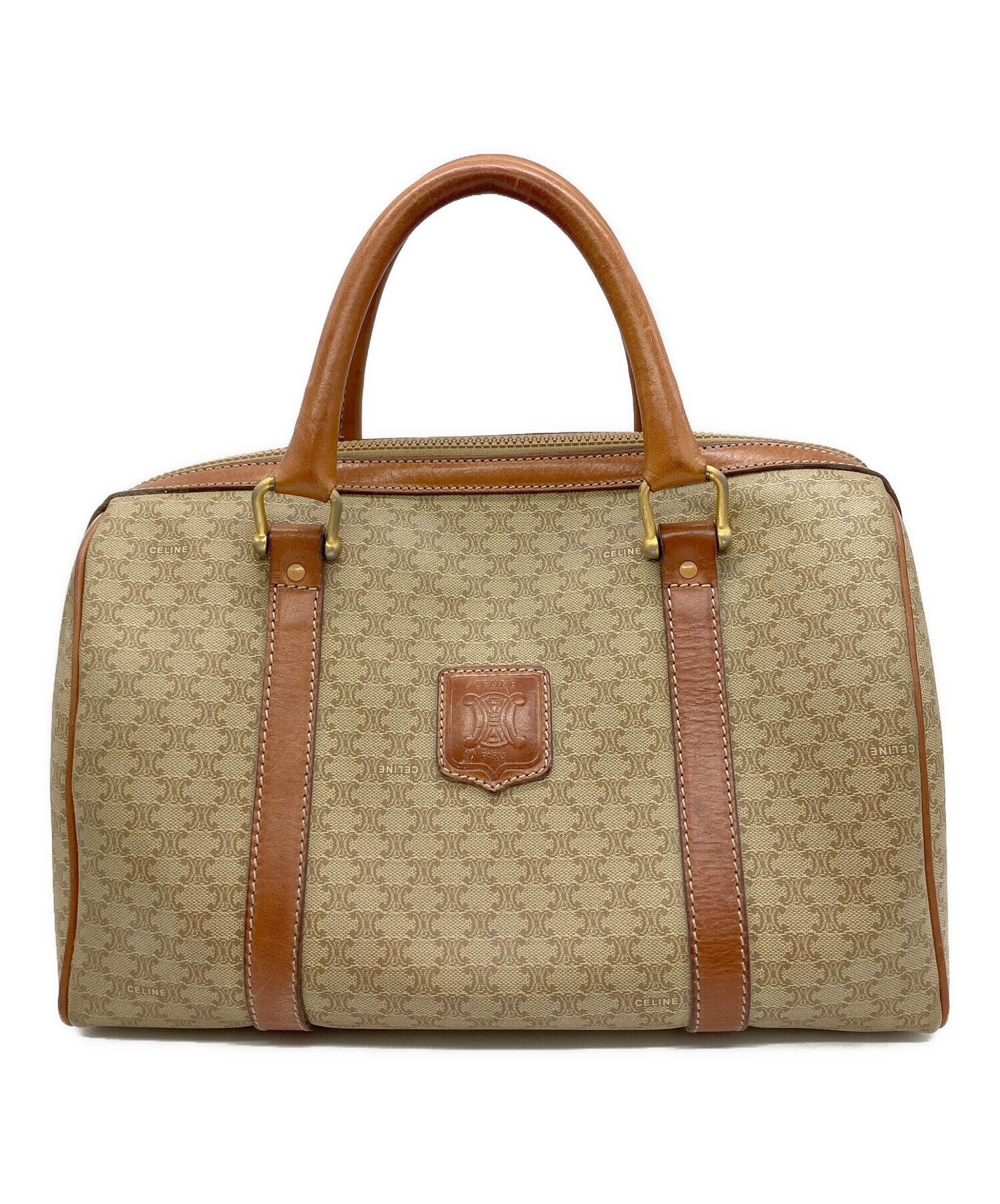 中古・古着通販】CELINE (セリーヌ) ハンドバッグ マカダム ブラウン