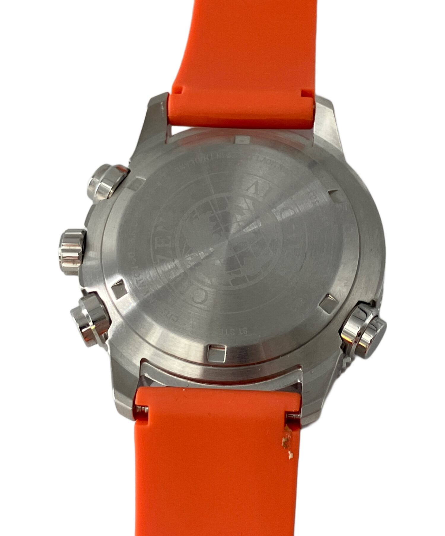 CITIZEN PROMASTER クロノグラフ オレンジ 中古・古着通販】CITIZEN (シチズン) 腕時計 プロマスター ブラック