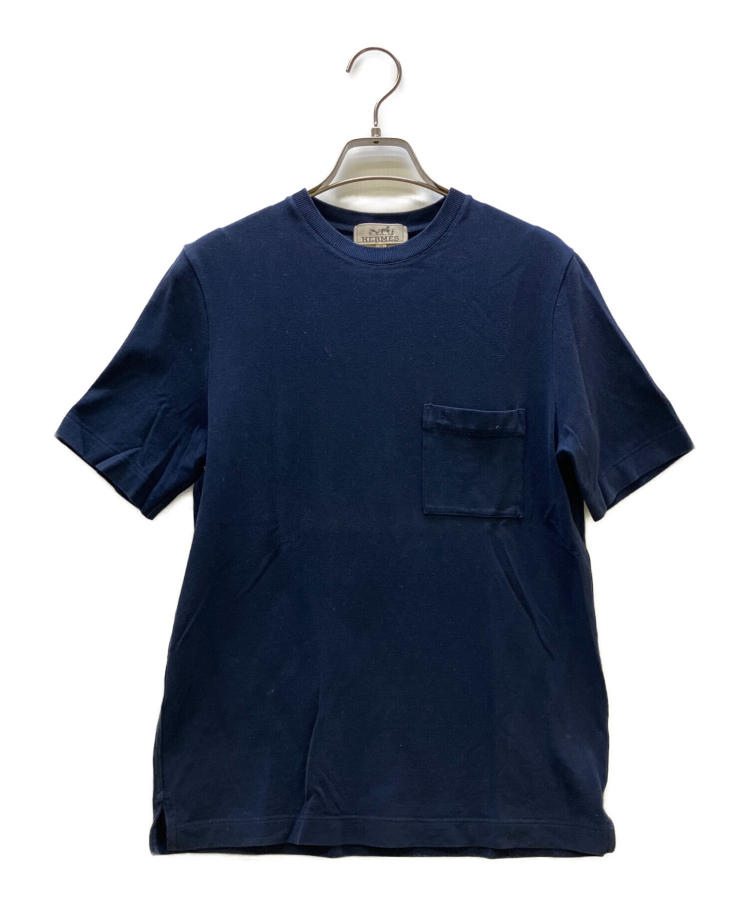 中古・古着通販】HERMES (エルメス) 半袖カットソー ネイビー サイズ