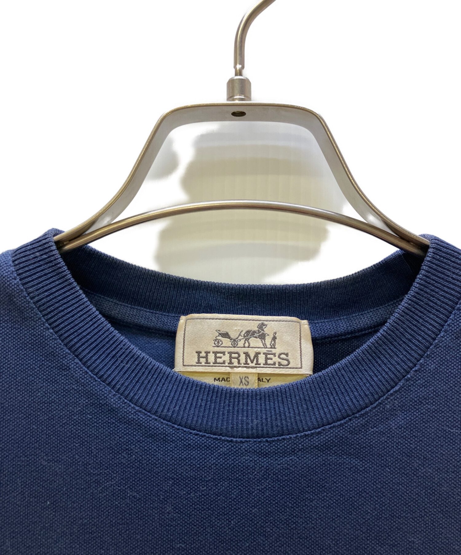 中古・古着通販】HERMES (エルメス) 半袖カットソー ネイビー サイズ