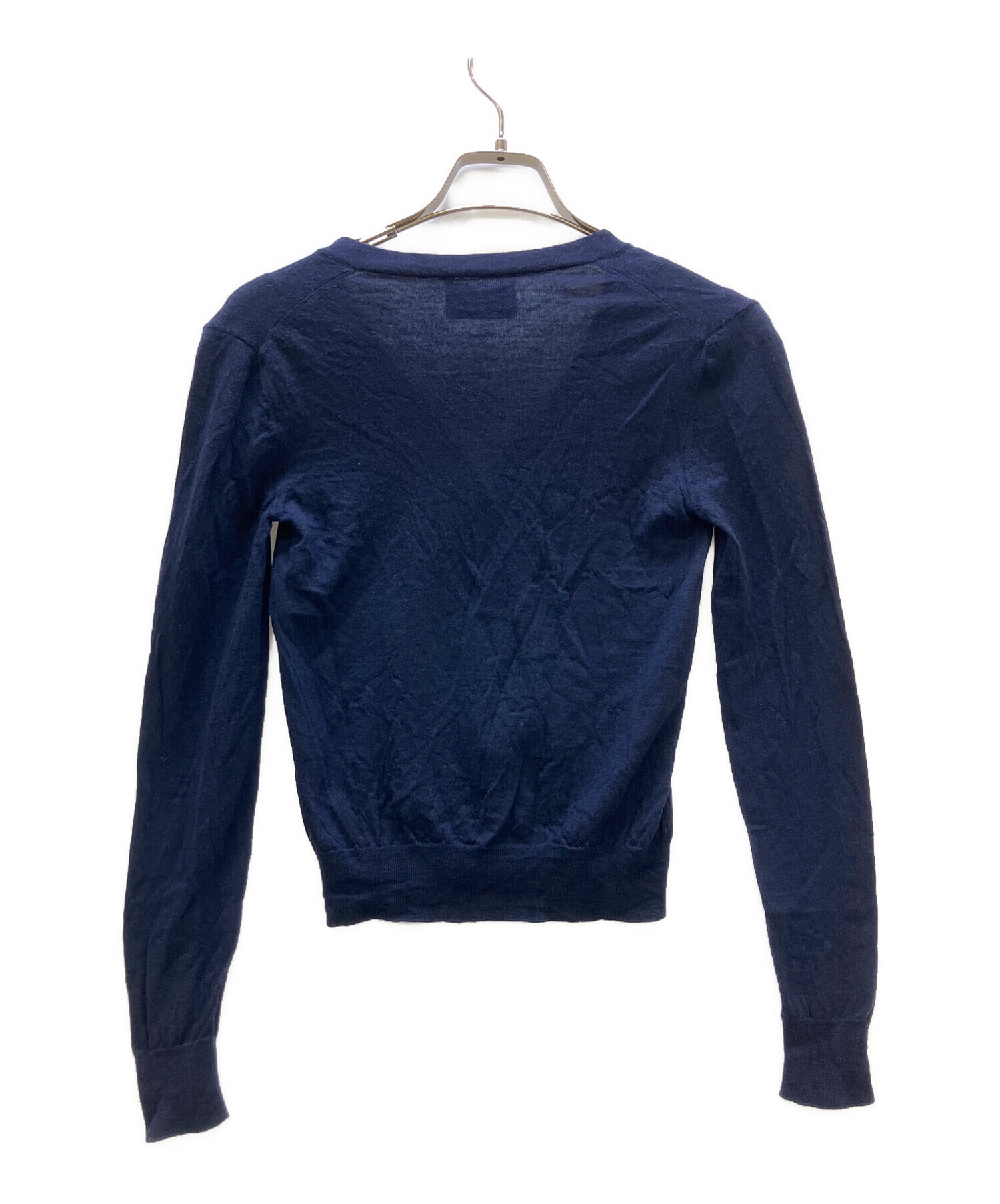 中古・古着通販】PRADA (プラダ) 薄手カーディガン ネイビー サイズ:36