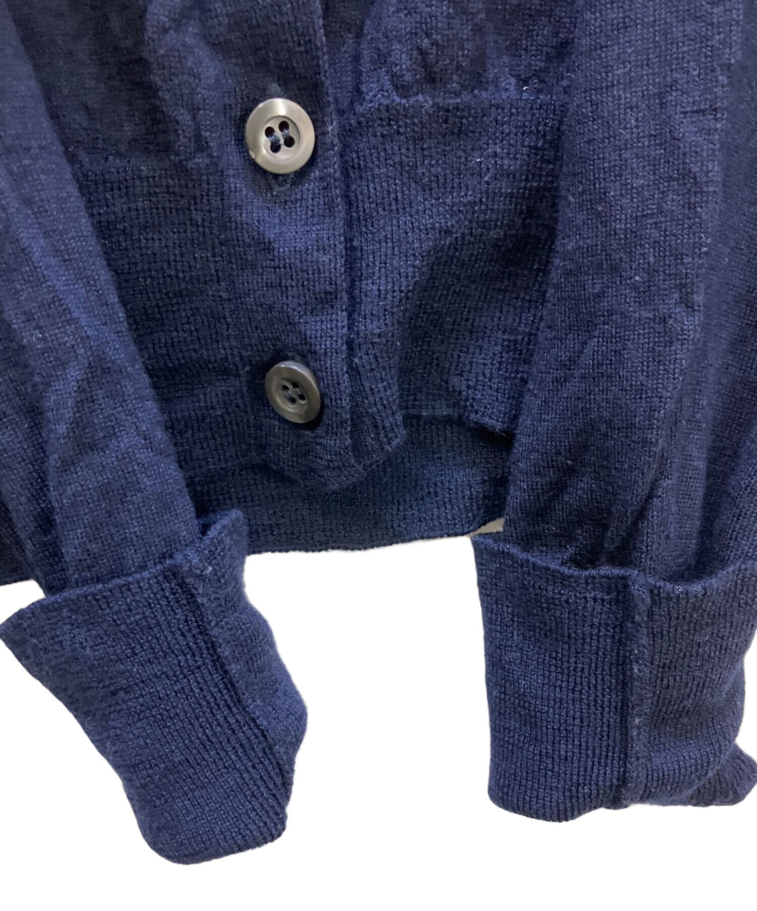 中古・古着通販】PRADA (プラダ) 薄手カーディガン ネイビー サイズ:36