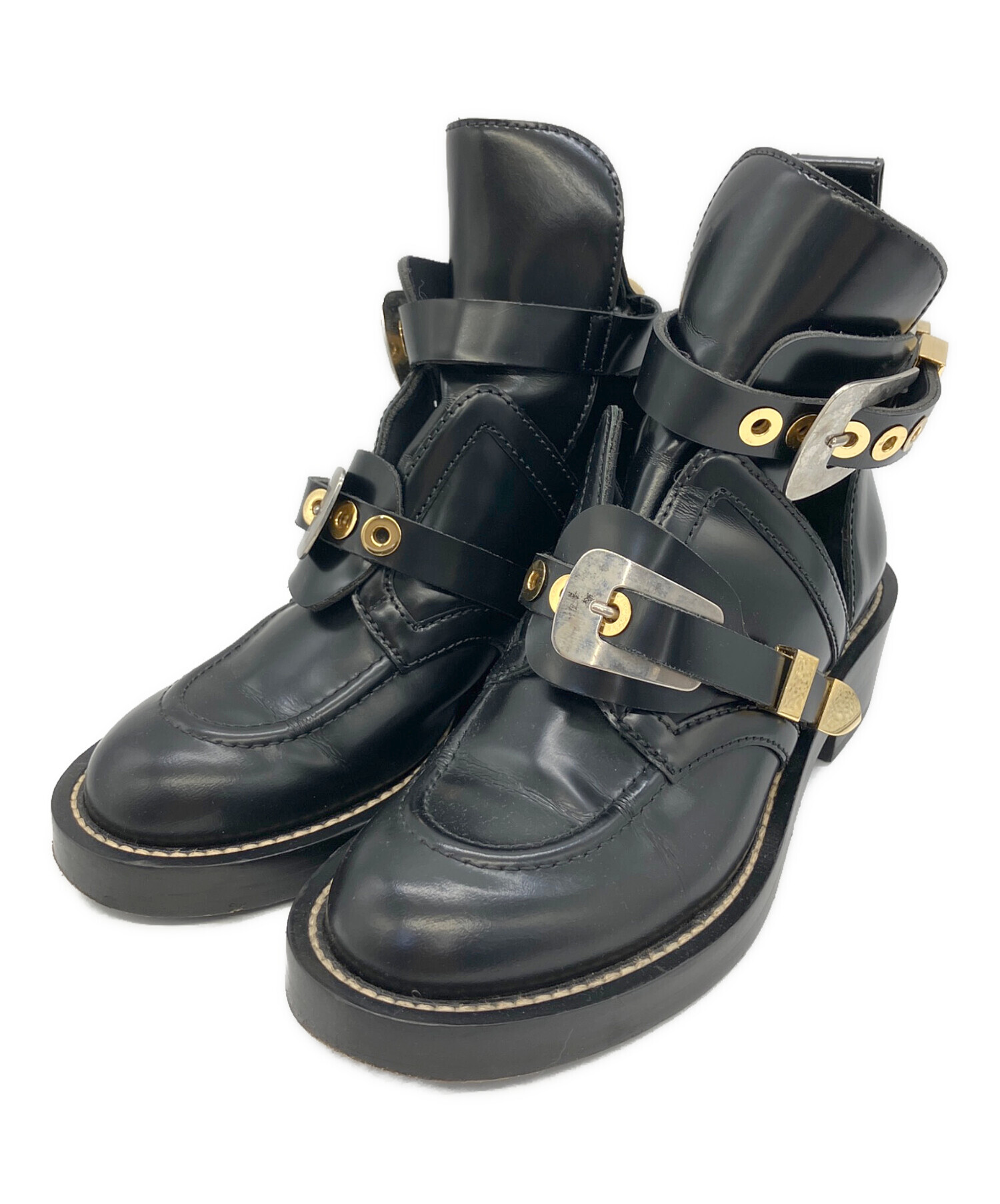 バレンシアガ ショートブーツ 中古・古着通販】BALENCIAGA (バレンシアガ) ショートブーツ