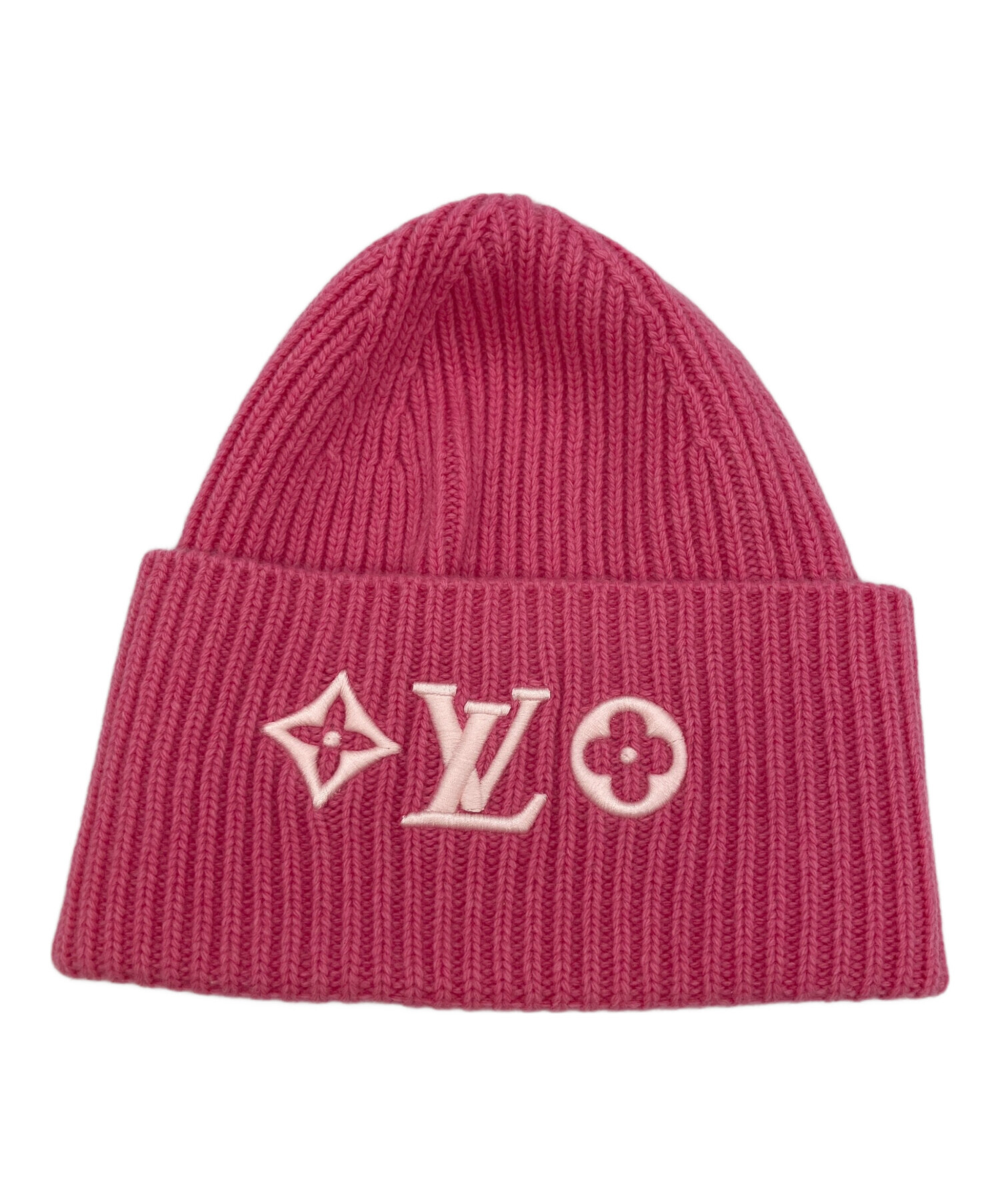 Louis Vuitton ピンク ニット帽 中古・古着通販】LOUIS VUITTON (ルイ ヴィトン) ニット帽 ピンク