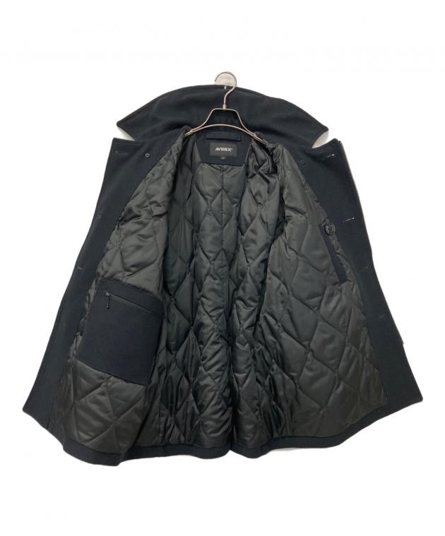 中古・古着通販】AVIREX (アヴィレックス) レザー切替ピーコート