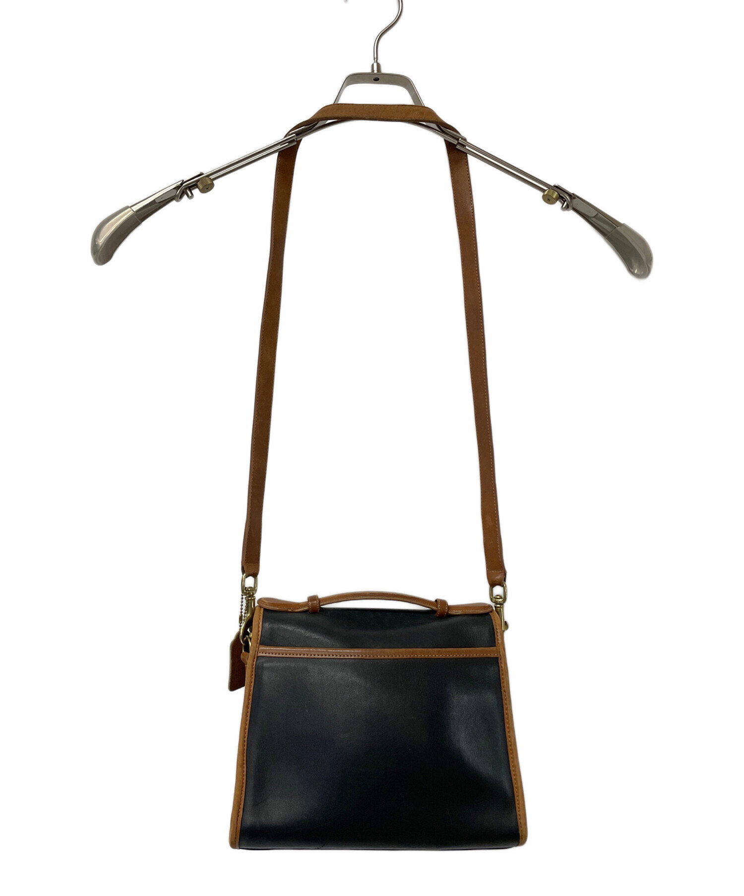 中古・古着通販】COACH (コーチ) ショルダーバッグ ブラウン×ブラック 