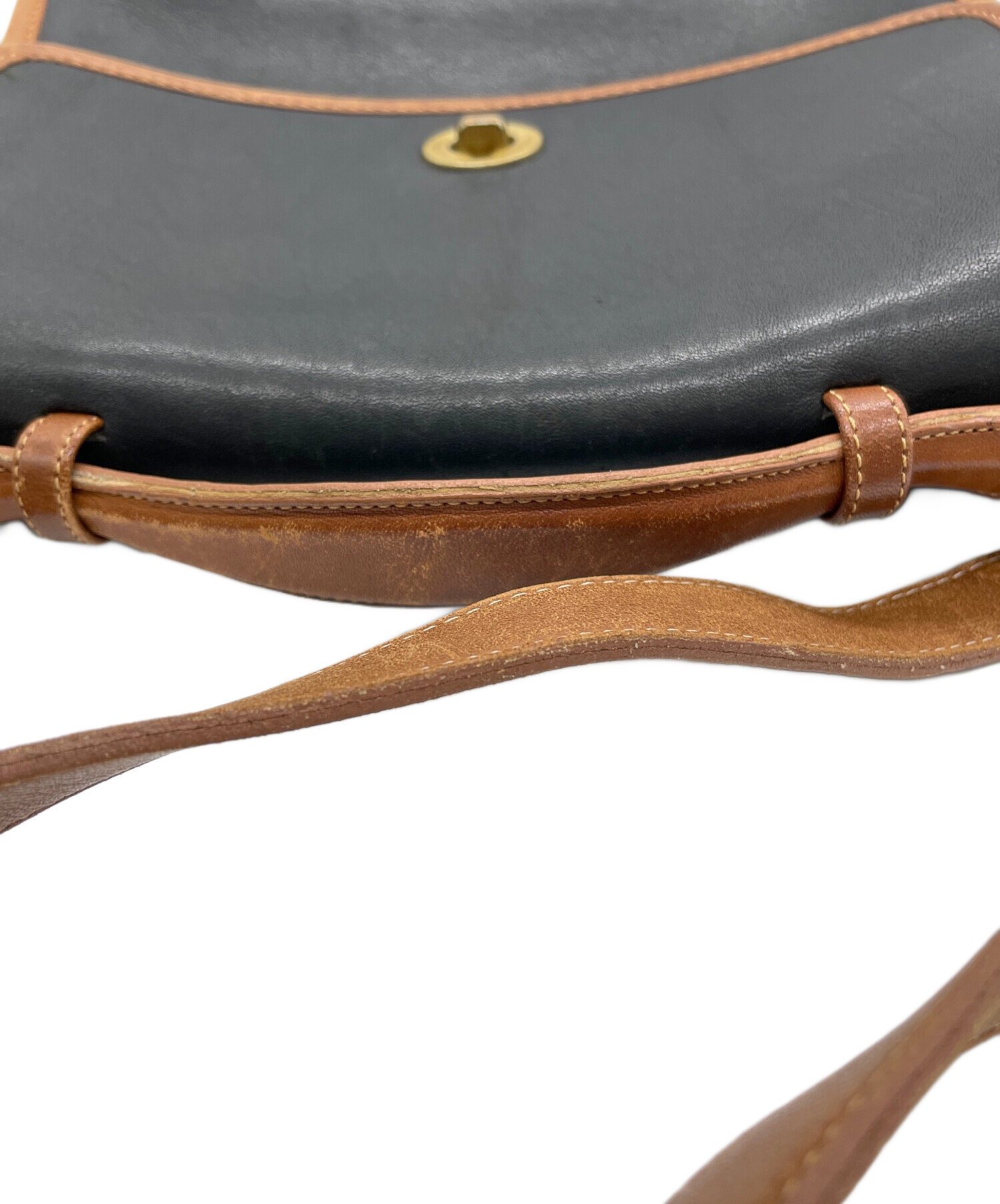 中古・古着通販】COACH (コーチ) ショルダーバッグ ブラウン×ブラック