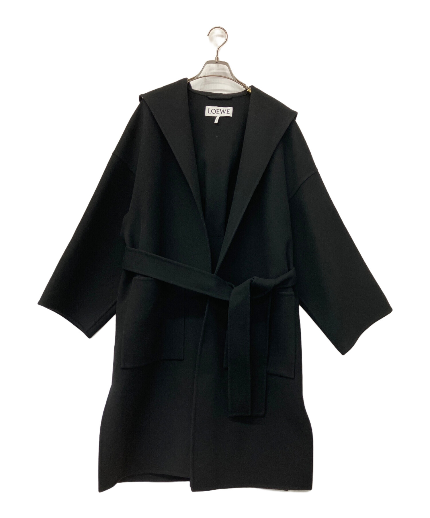 中古・古着通販】LOEWE (ロエベ) ロングコート ブラック サイズ:38