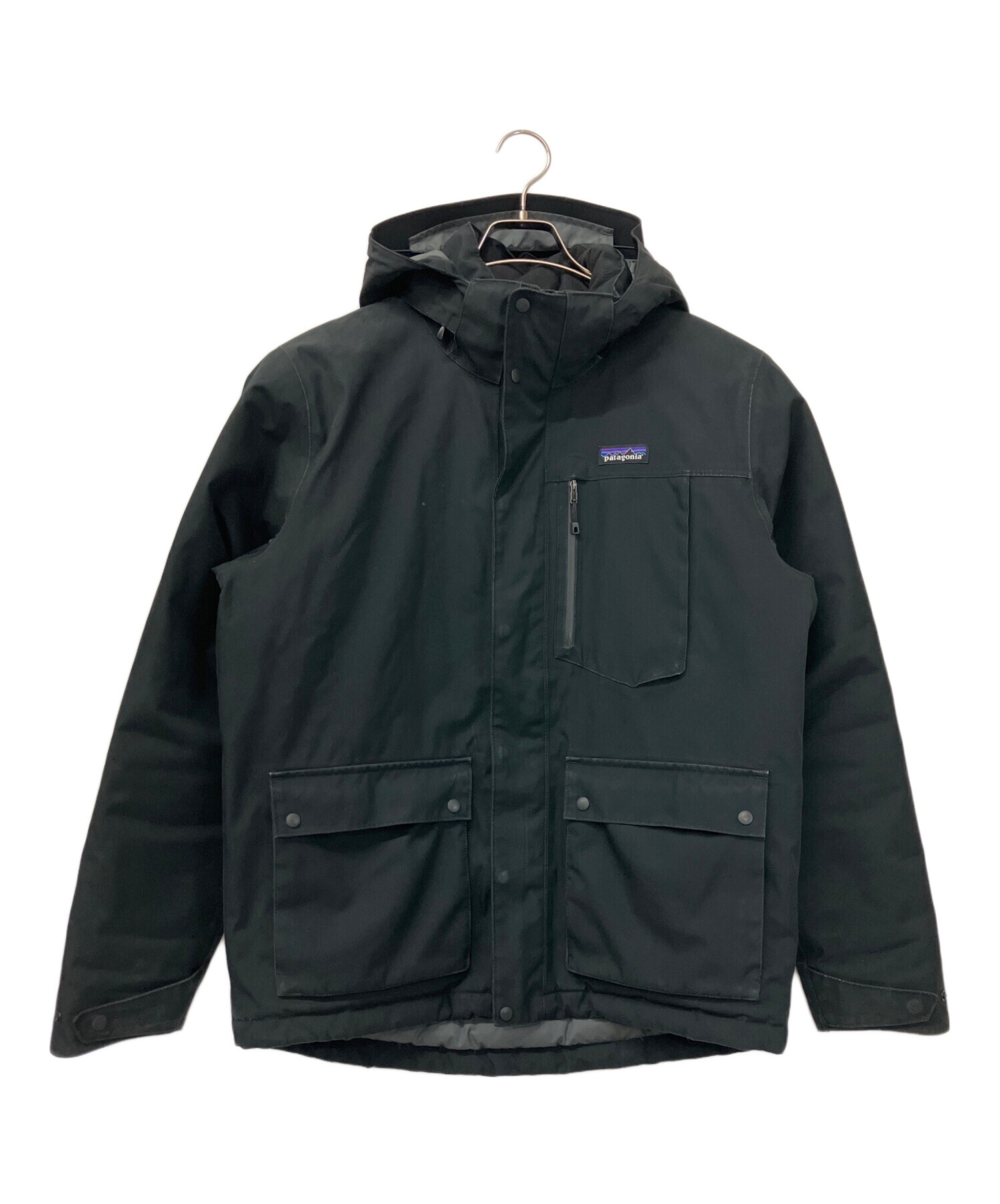 Patagonia フード付きジャケット 黒 中古・古着通販】Patagonia (パタゴニア) トップリージャケット