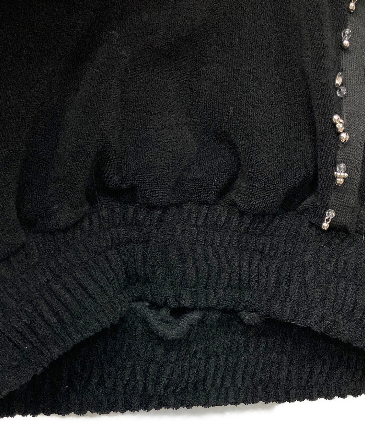 パンツ THEREDTHREAD S beaded track pants black THEREDTHREAD / ザ