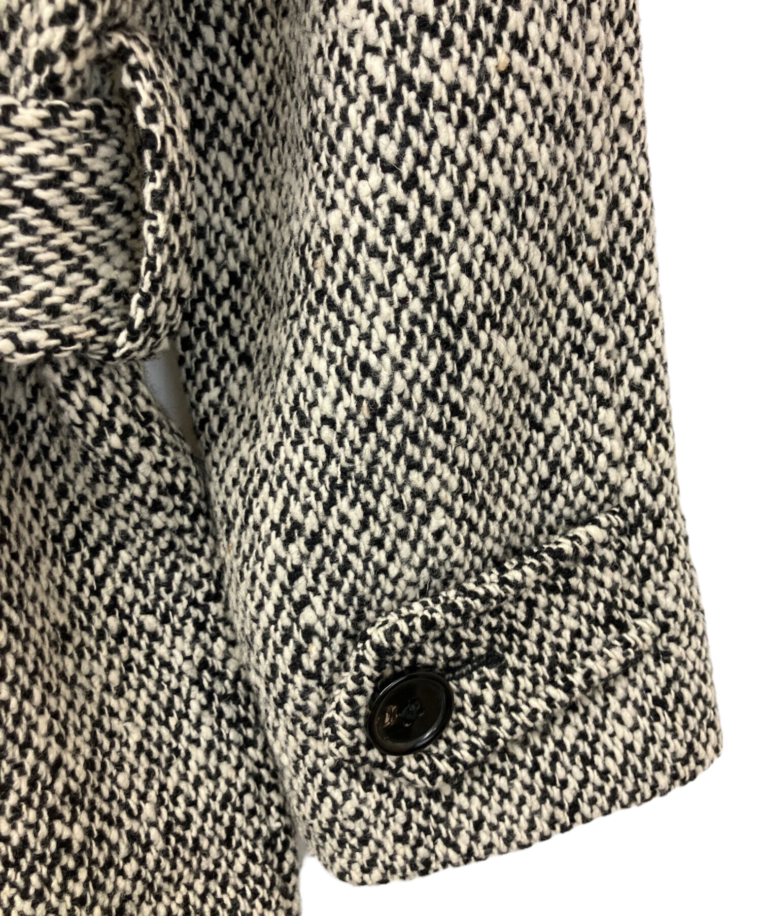 中古・古着通販】PALTO (パルト) ステンカラーコート ホワイト×グレー