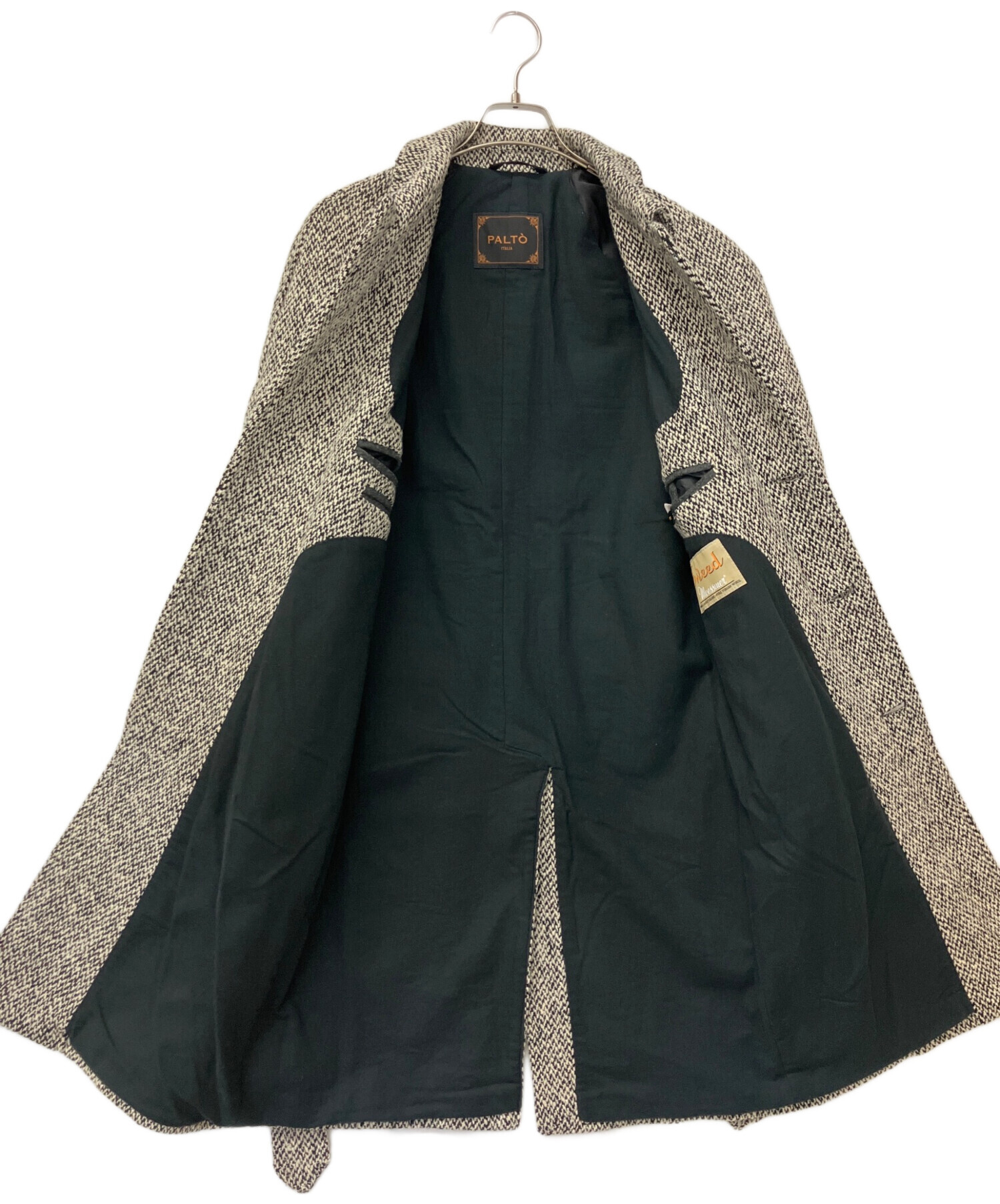 中古・古着通販】PALTO (パルト) ステンカラーコート ホワイト×グレー