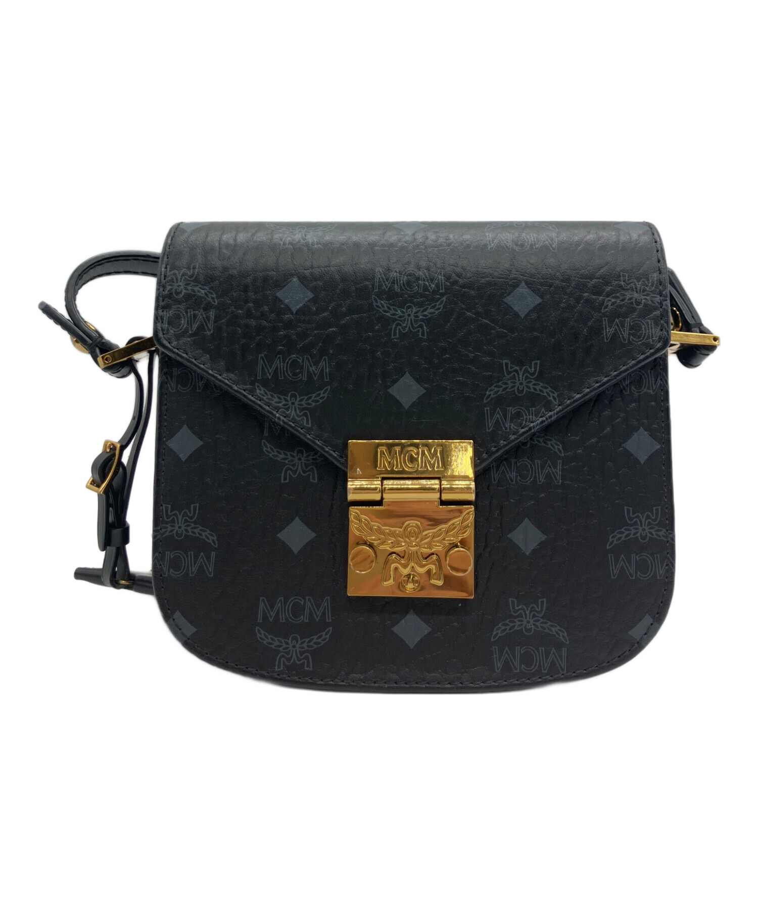 中古・古着通販】MCM (エムシーエム) ショルダーバッグ 総柄 ブラック