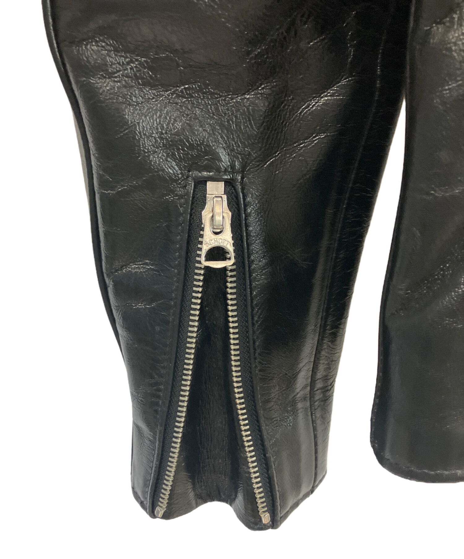 中古・古着通販】Schott (ショット) レザージャケット ブラック サイズ