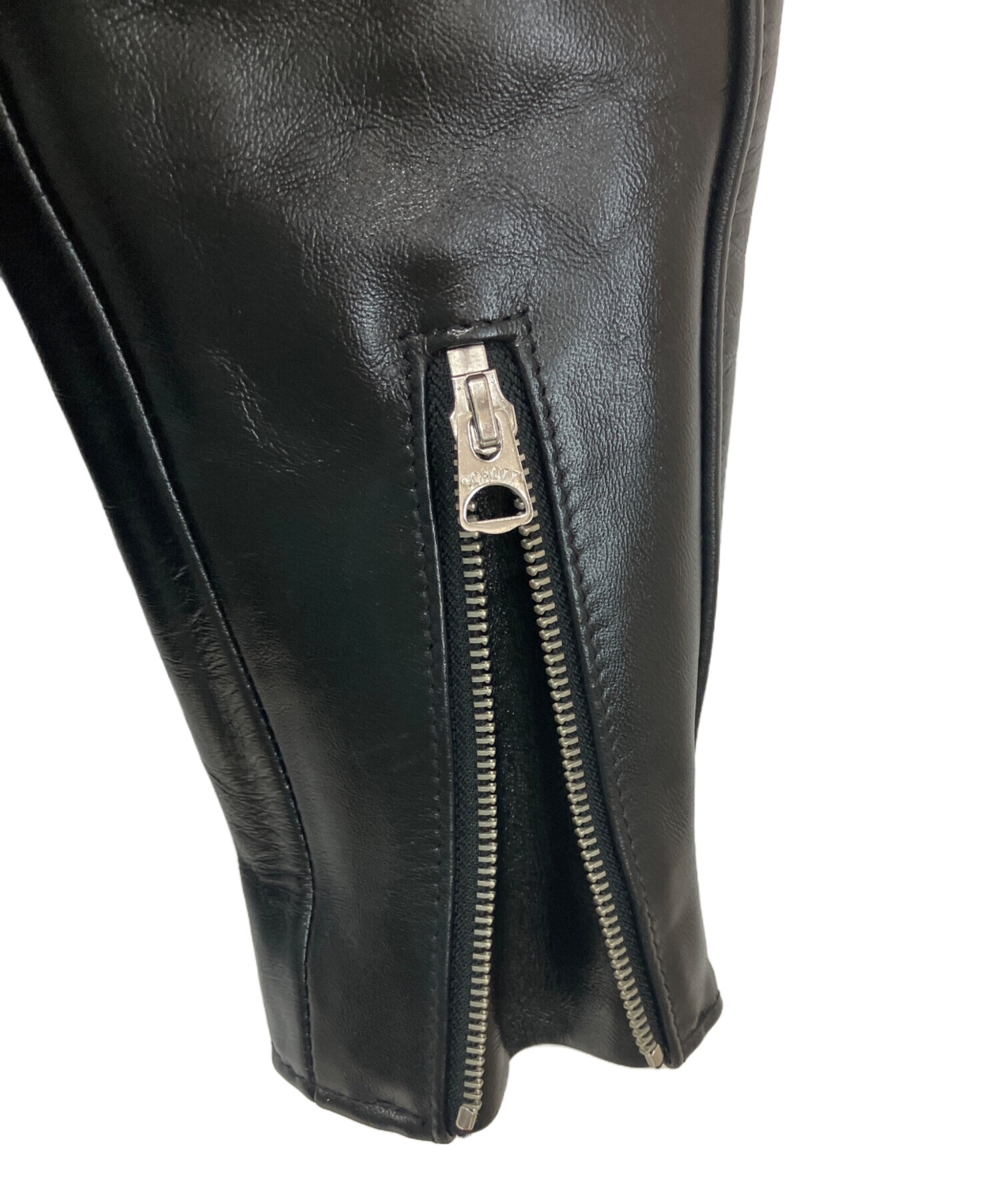 中古・古着通販】Schott (ショット) レザージャケット ブラック サイズ