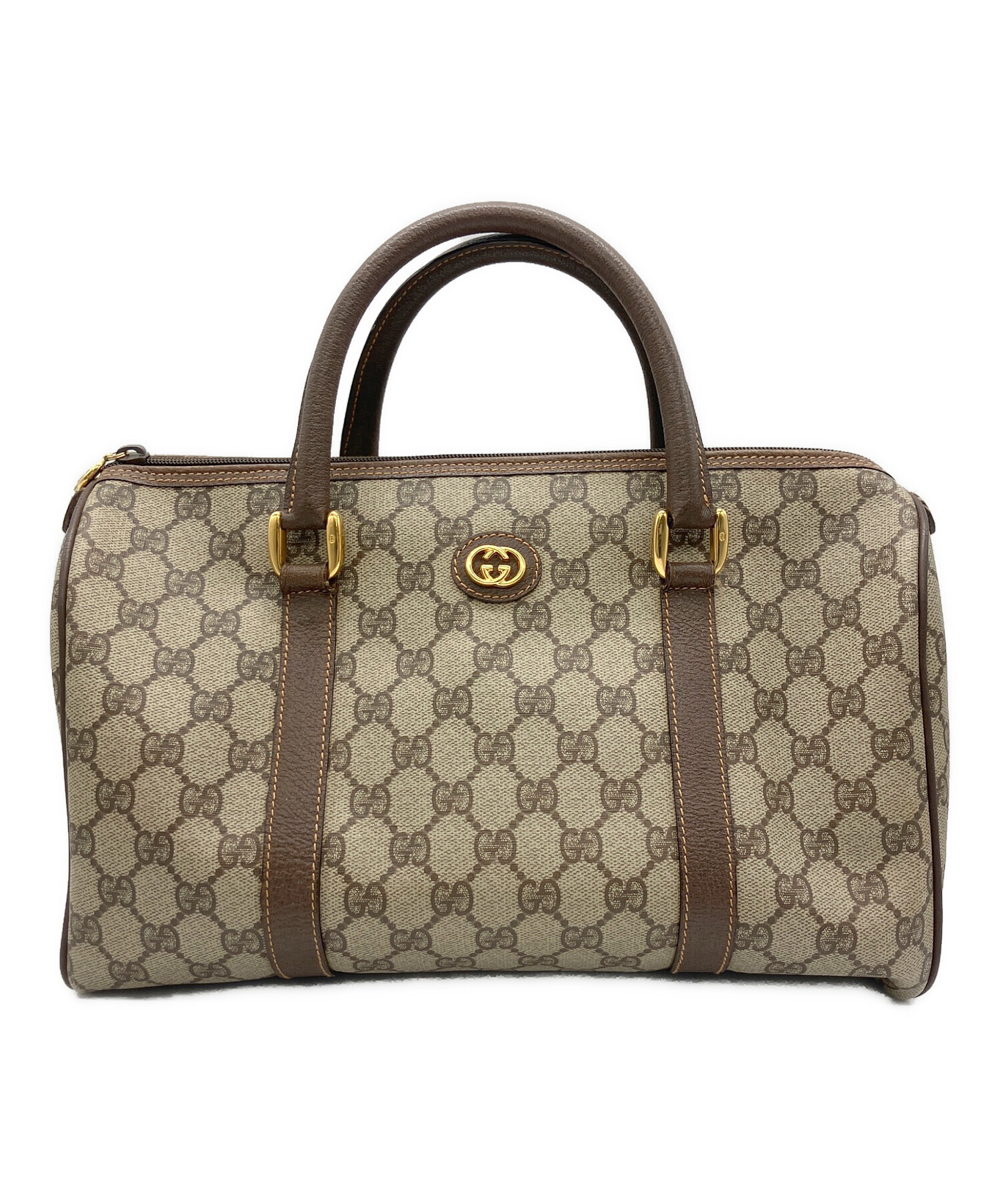 中古・古着通販】GUCCI (グッチ) ミニボストンバッグ GG ブラウン 