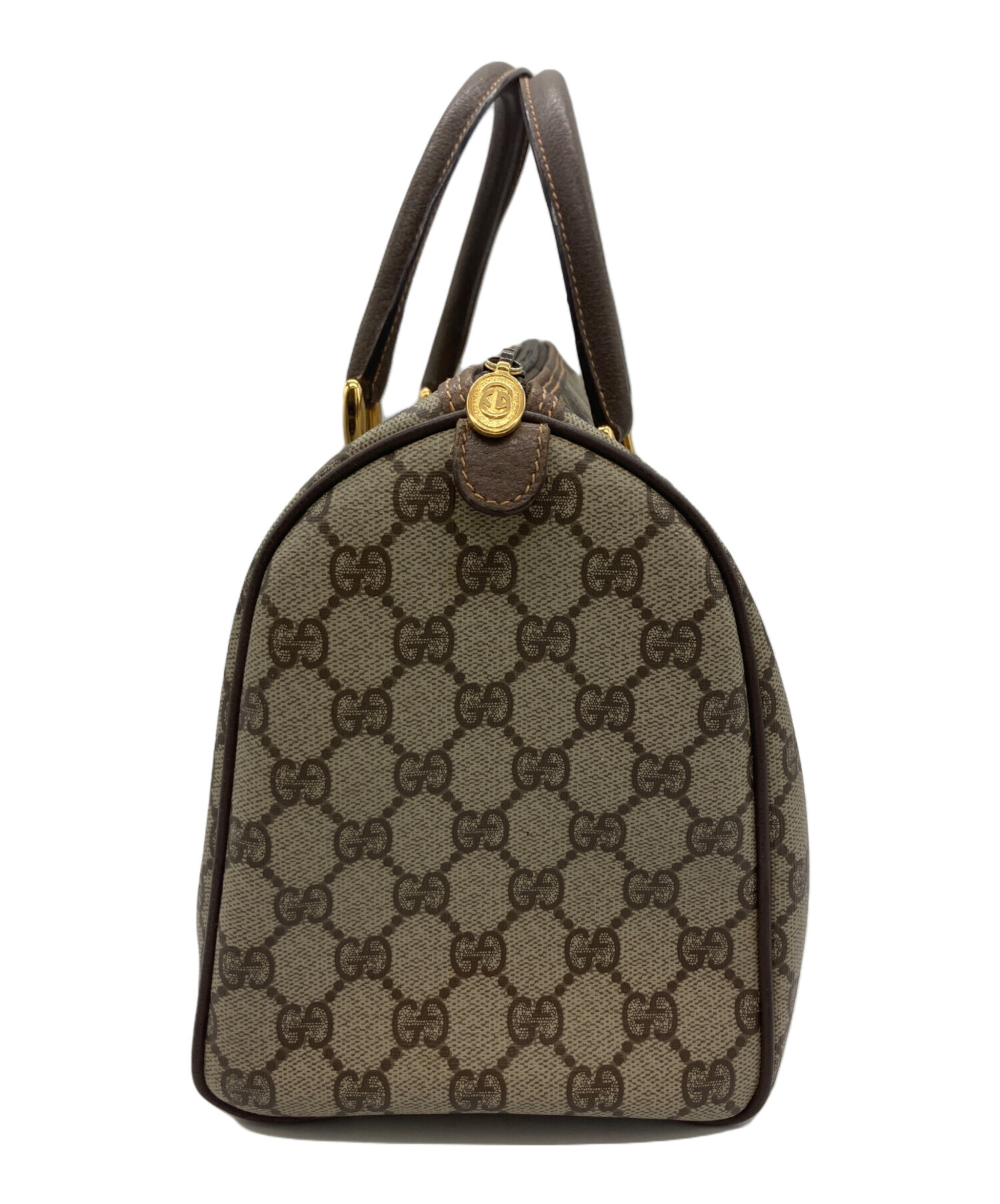 中古・古着通販】GUCCI (グッチ) ミニボストンバッグ GG ブラウン 