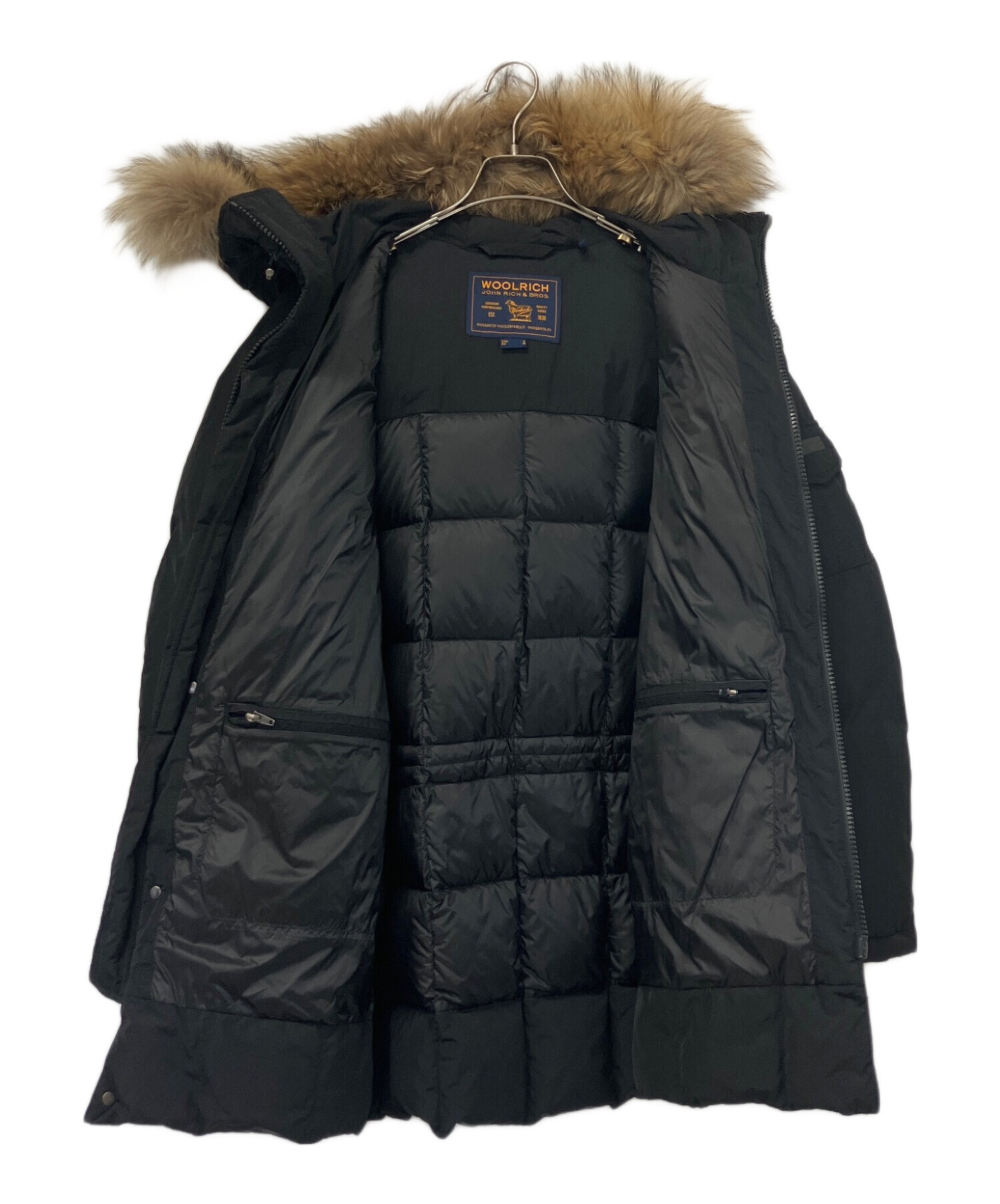 中古・古着通販】WOOLRICH (ウールリッチ) ダウンジャケット ブラック 