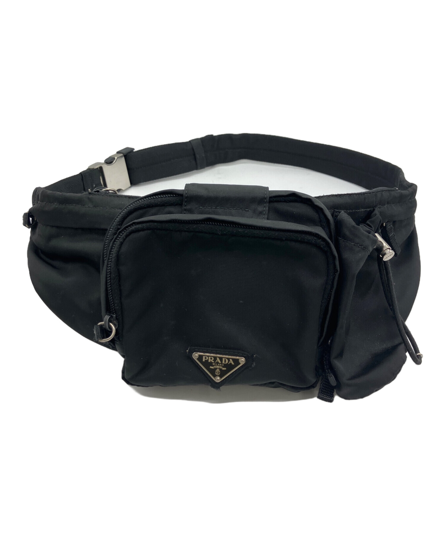 中古・古着通販】PRADA (プラダ) ウエストポーチ ブラック｜ブランド