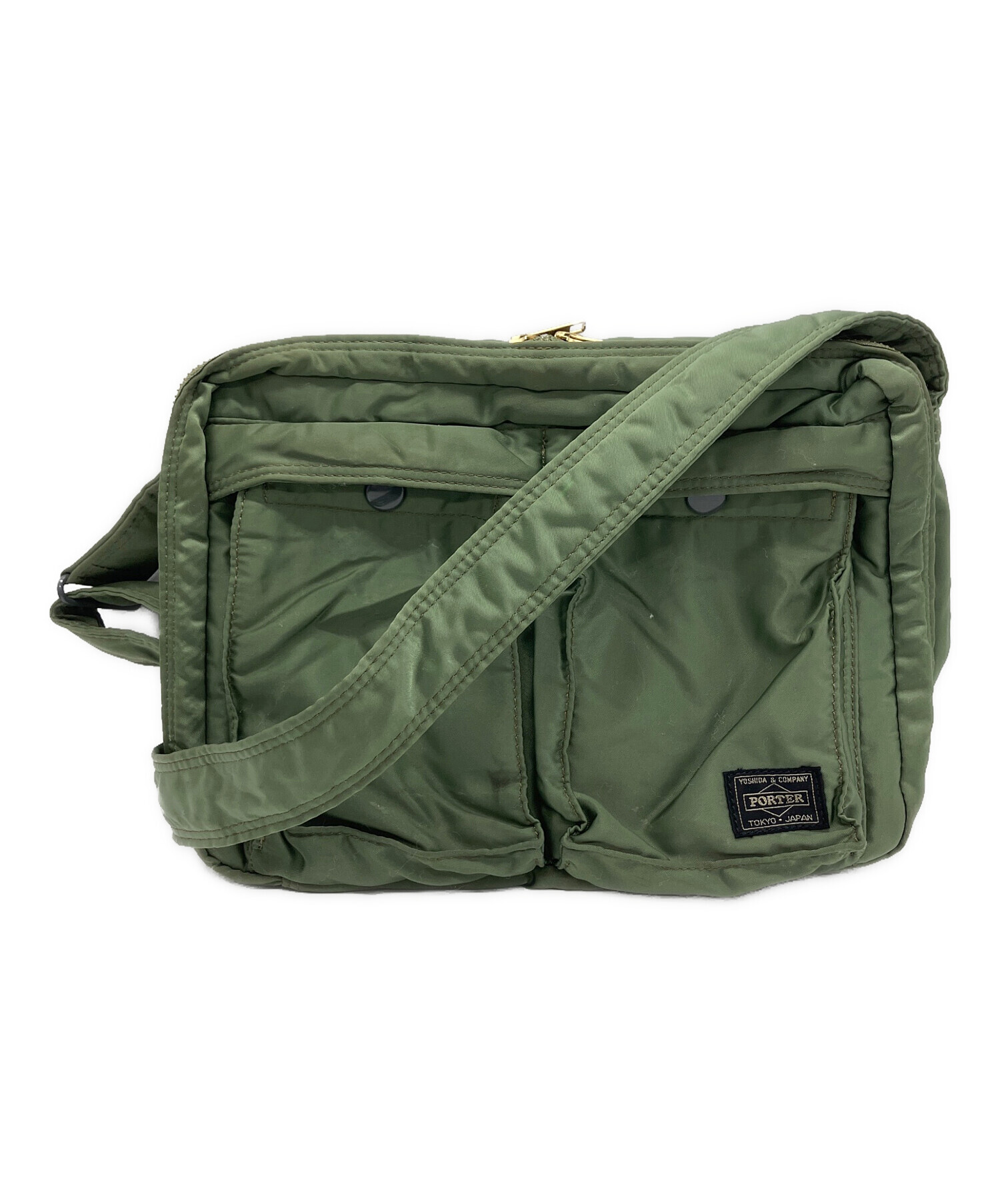 中古・古着通販】PORTER (ポーター) ショルダーバッグ グリーン