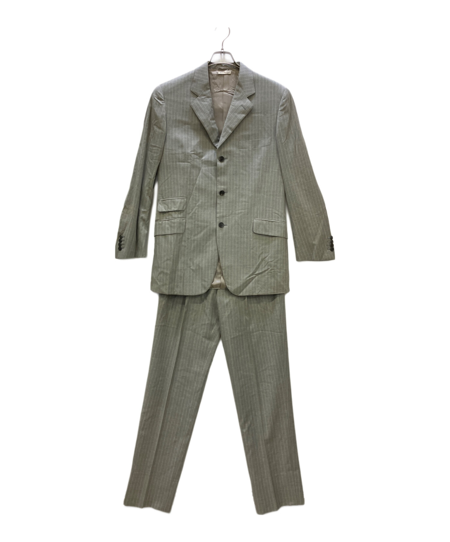 HERMES エルメス セットアップ スーツ グレージュ 50・48 L〜XL 中古・古着通販】HERMES (エルメス) セットアップスーツ グレー サイズ