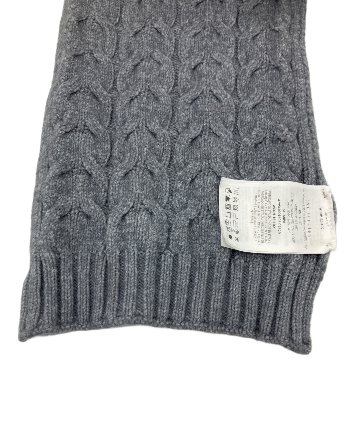 中古・古着通販】MONCLER (モンクレール) ヴァージンウールマフラー