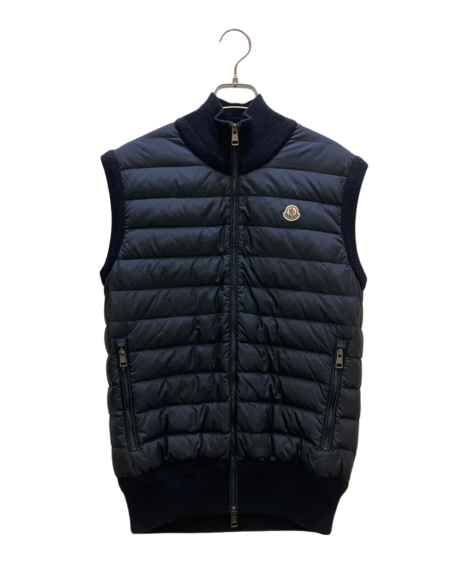 中古・古着通販】MONCLER (モンクレール) ニット切替ダウンベスト