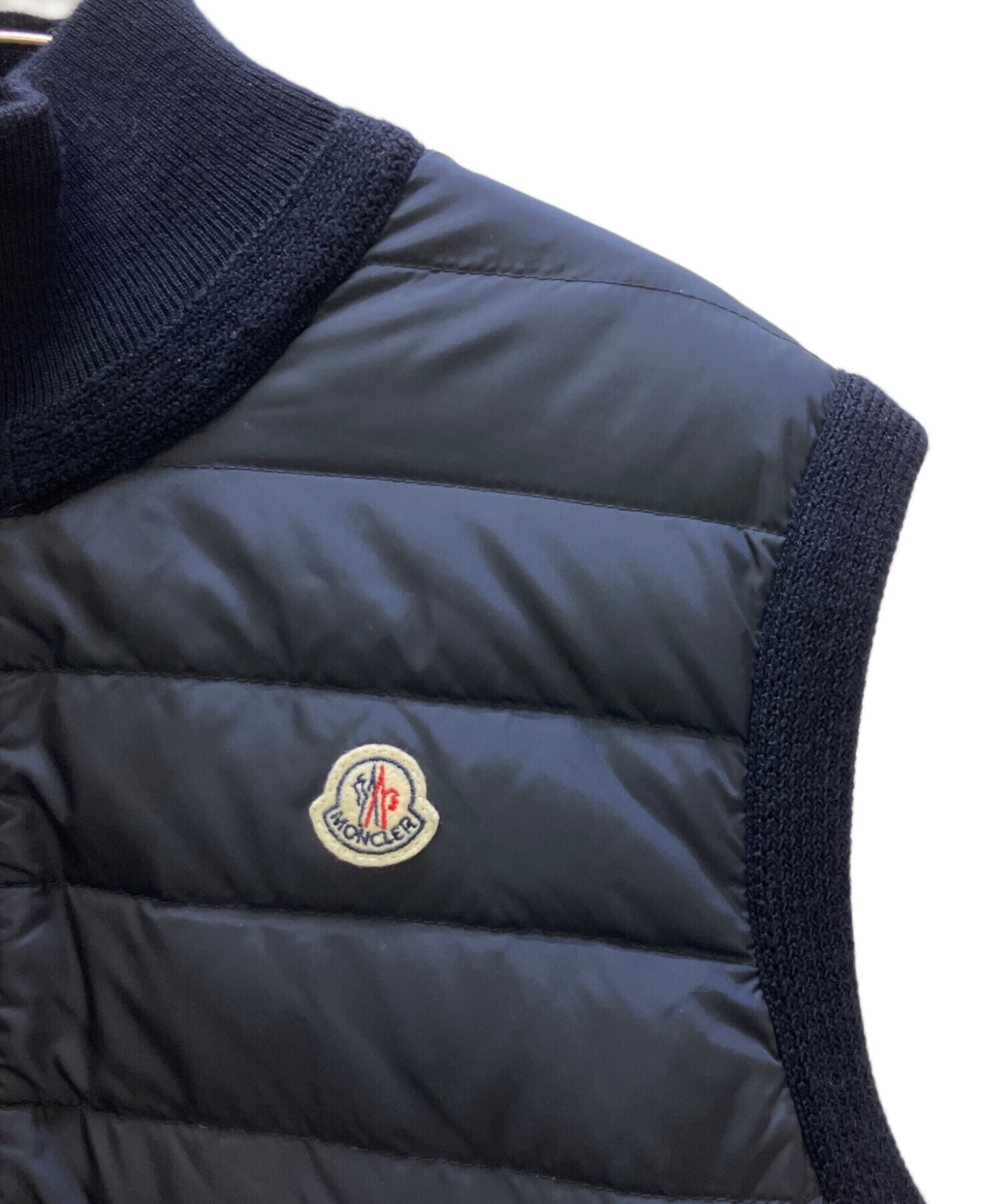 中古・古着通販】MONCLER (モンクレール) ニット切替ダウンベスト