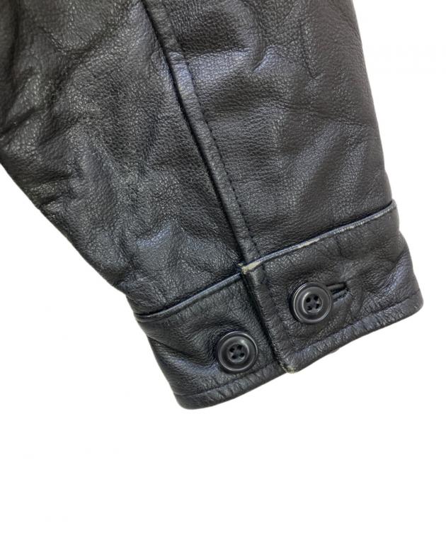 中古・古着通販】GAP (ギャップ) レザージャケット OLD GAP ブラック
