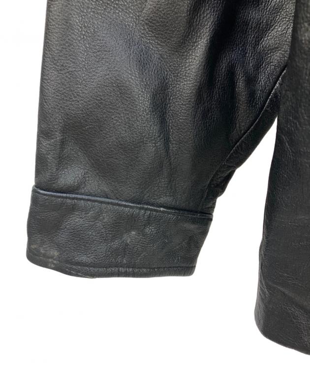 中古・古着通販】GAP (ギャップ) レザージャケット OLD GAP ブラック