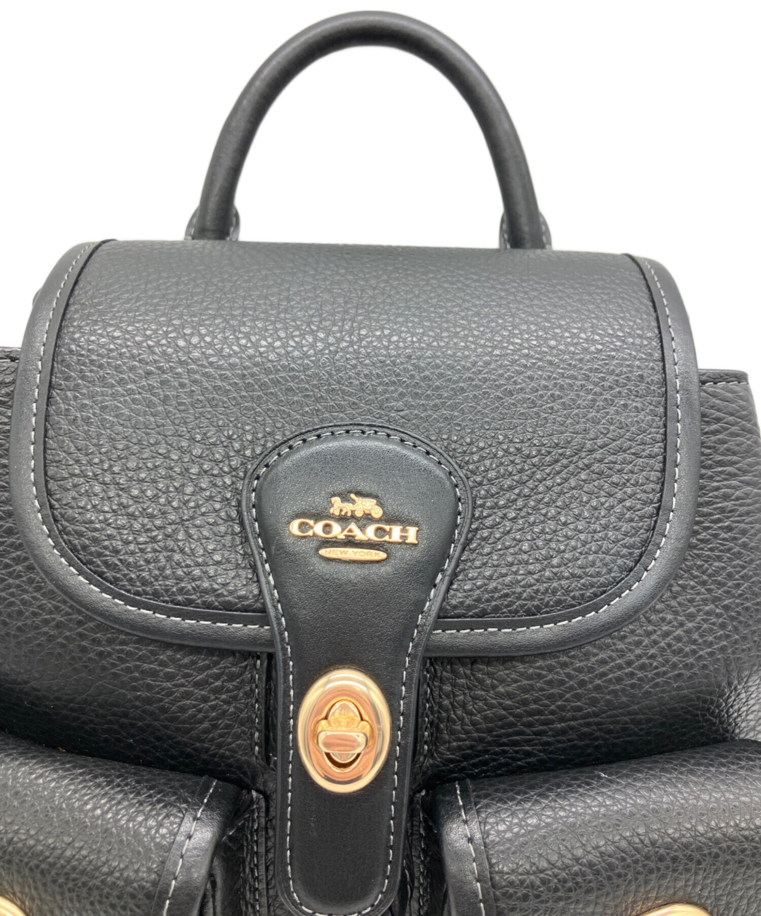中古・古着通販】COACH (コーチ) リュック ハドリー ブラック
