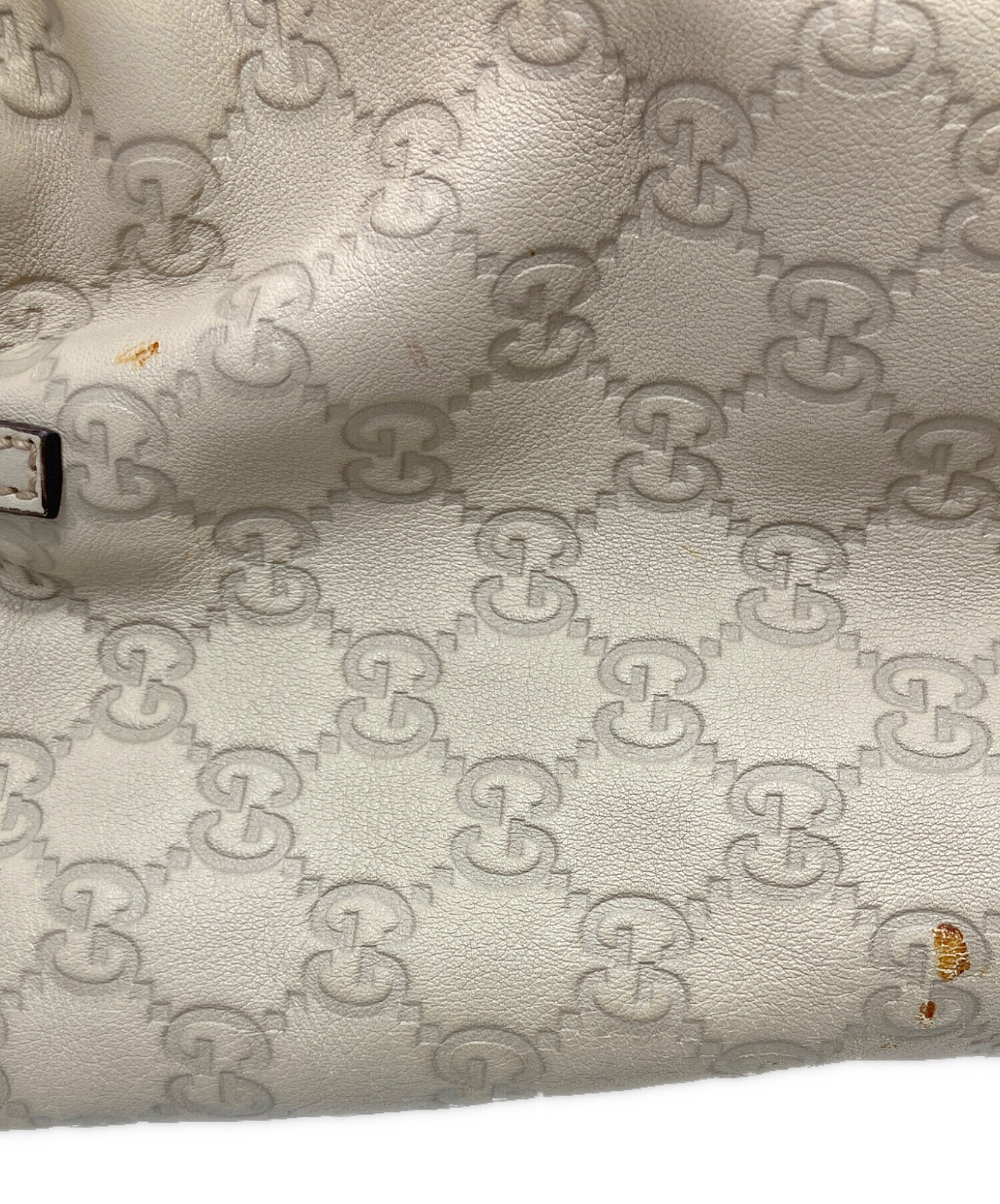 中古・古着通販】GUCCI (グッチ) トートバッグ GG アイボリー 