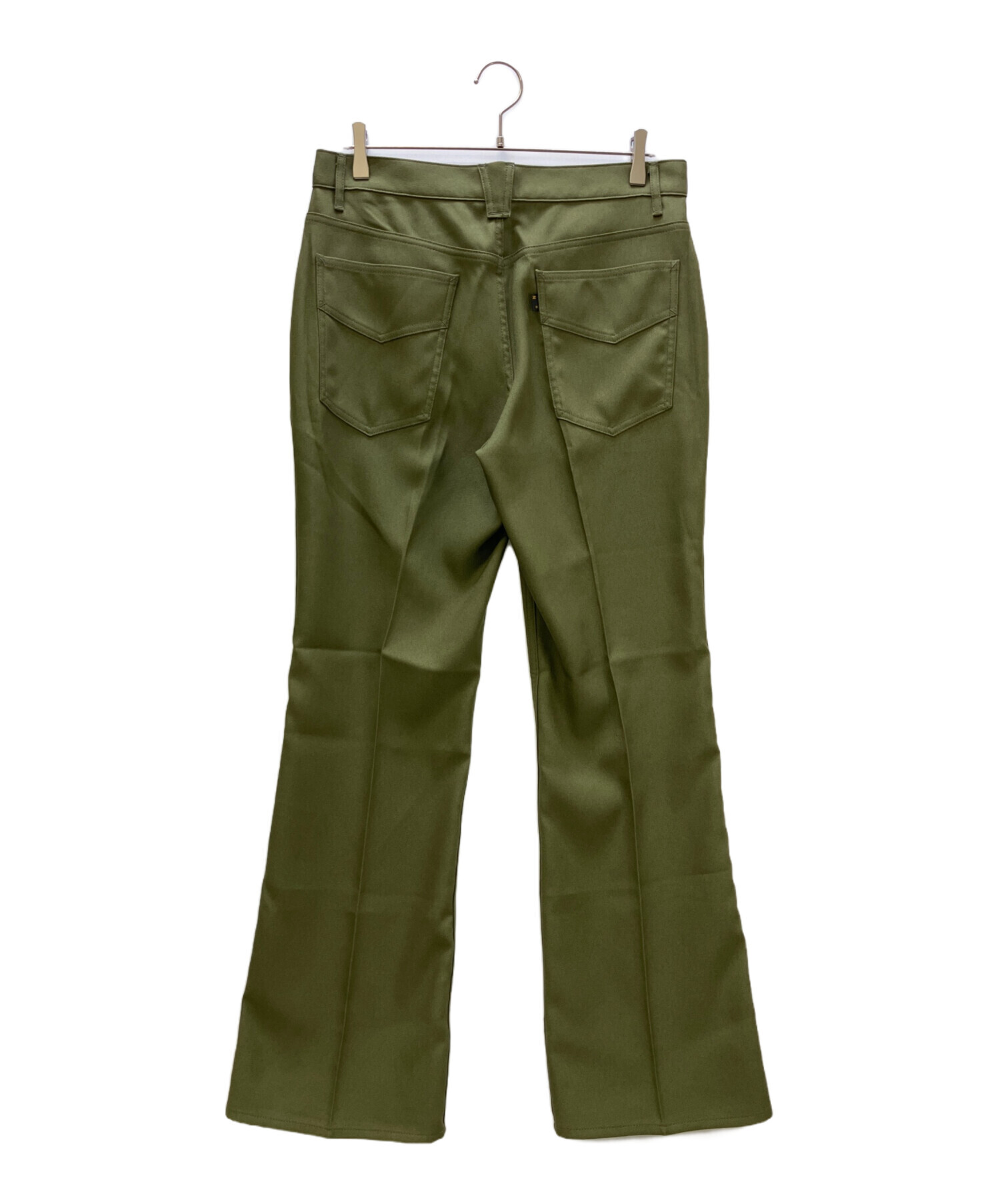 Needles ダークグリーン フレアパンツ M 中古・古着通販】Needles (ニードルズ) フレアパンツ グリーン サイズ