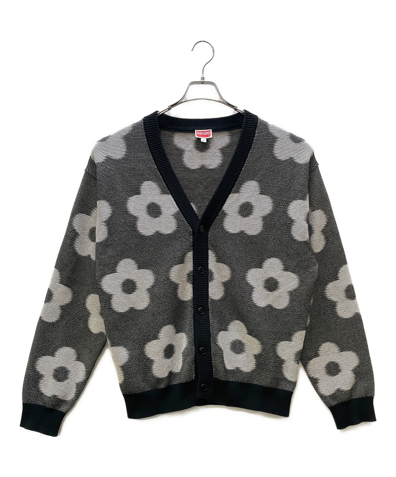 中古・古着通販】KENZO (ケンゾー) 厚手カーディガン ブラック 