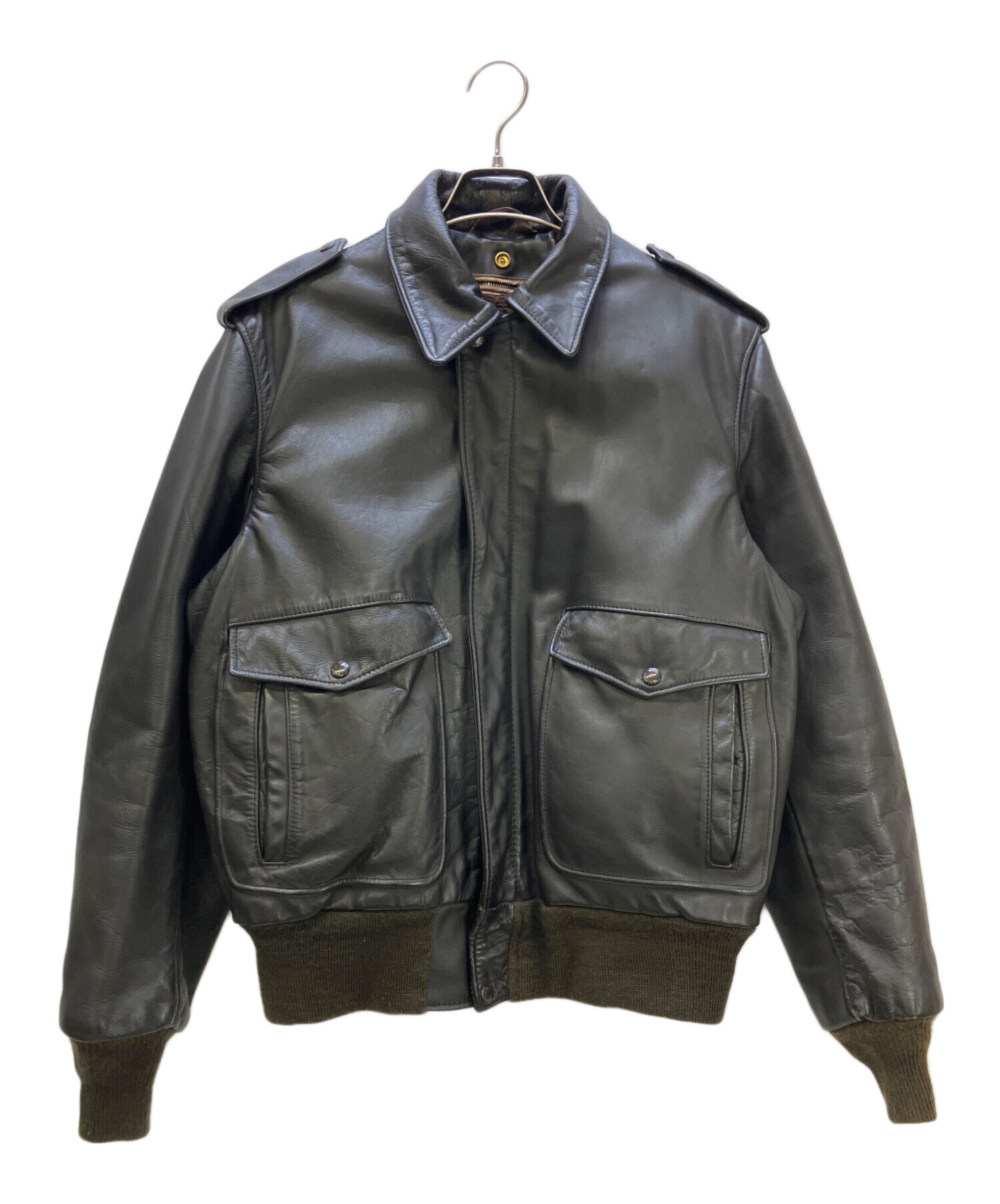 中古・古着通販】Schott (ショット) A-2ジャケット ブラック サイズ:40 