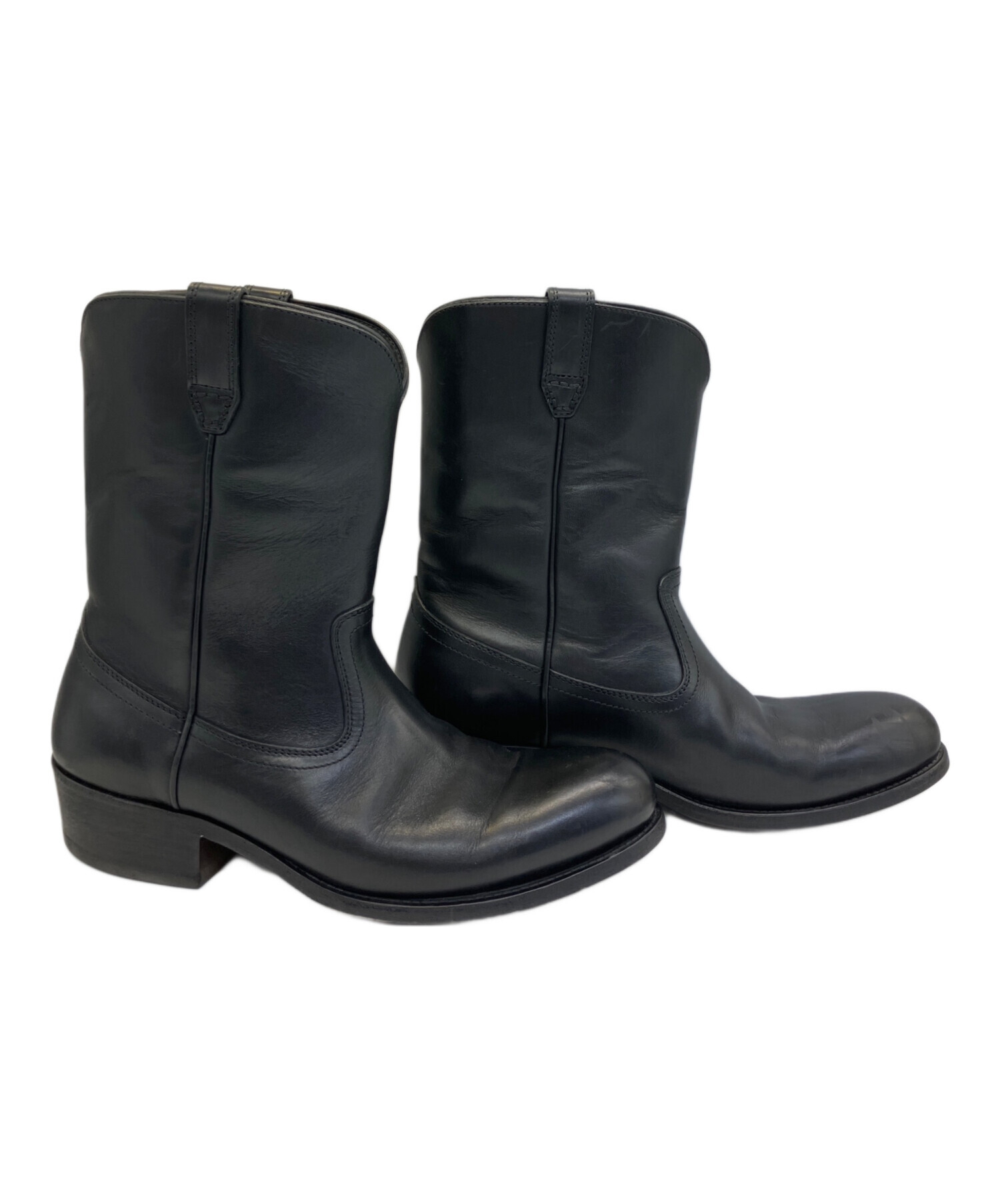 TOM FORD ブラックブーツ　サイズ8 中古・古着通販】TOM FORD (トムフォード) ウェスタンブーツ ブラック
