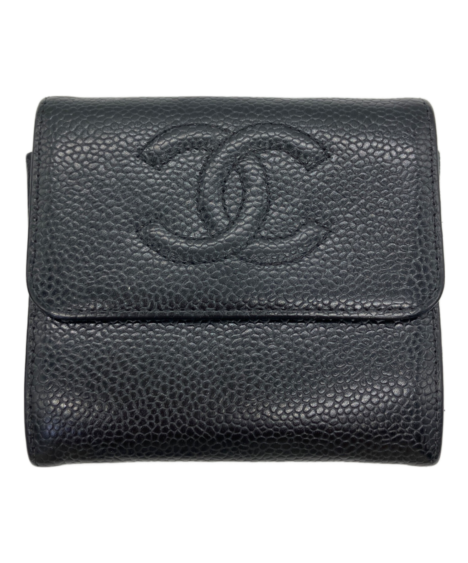 CHANEL シャネル 財布・ケース  黒 【古着】【中古】【送料無料】 中古・古着通販】CHANEL (シャネル) 長財布 ブラック｜ブランド・古着