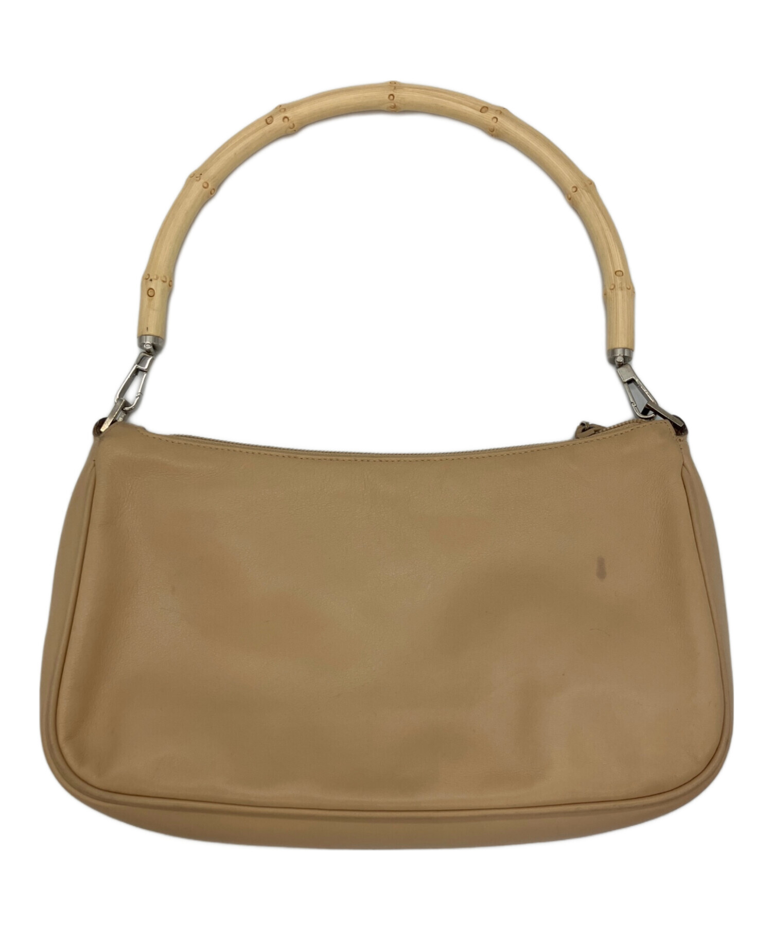 中古・古着通販】GUCCI (グッチ) ハンドバッグ バンブー ベージュ