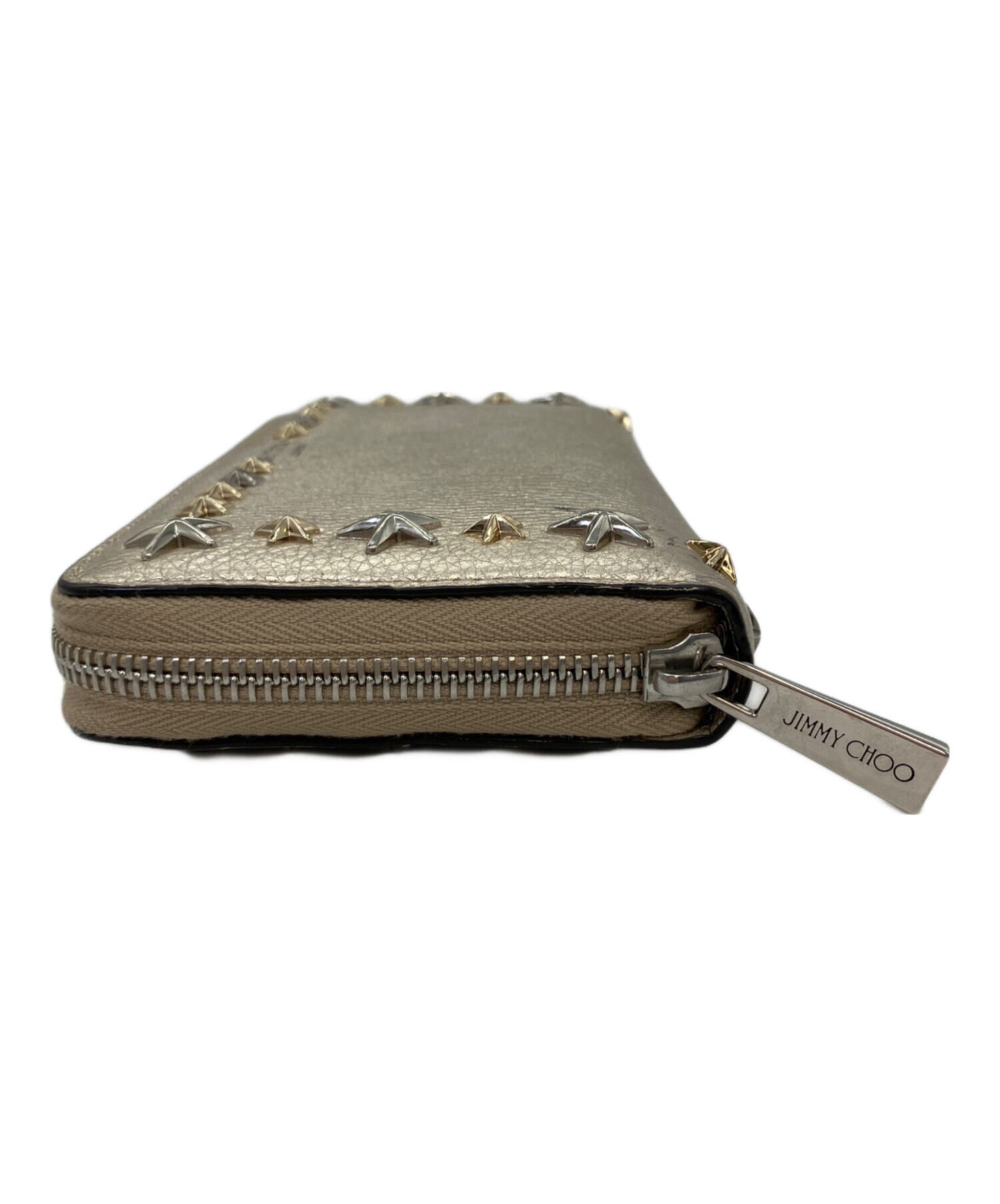Jimmy Choo ジミーチュウ ロゴ 長財布（小銭入れあり） レザー レディース [中古] 中古・古着通販】JIMMY CHOO (ジミーチュウ) 長財布 ブラック