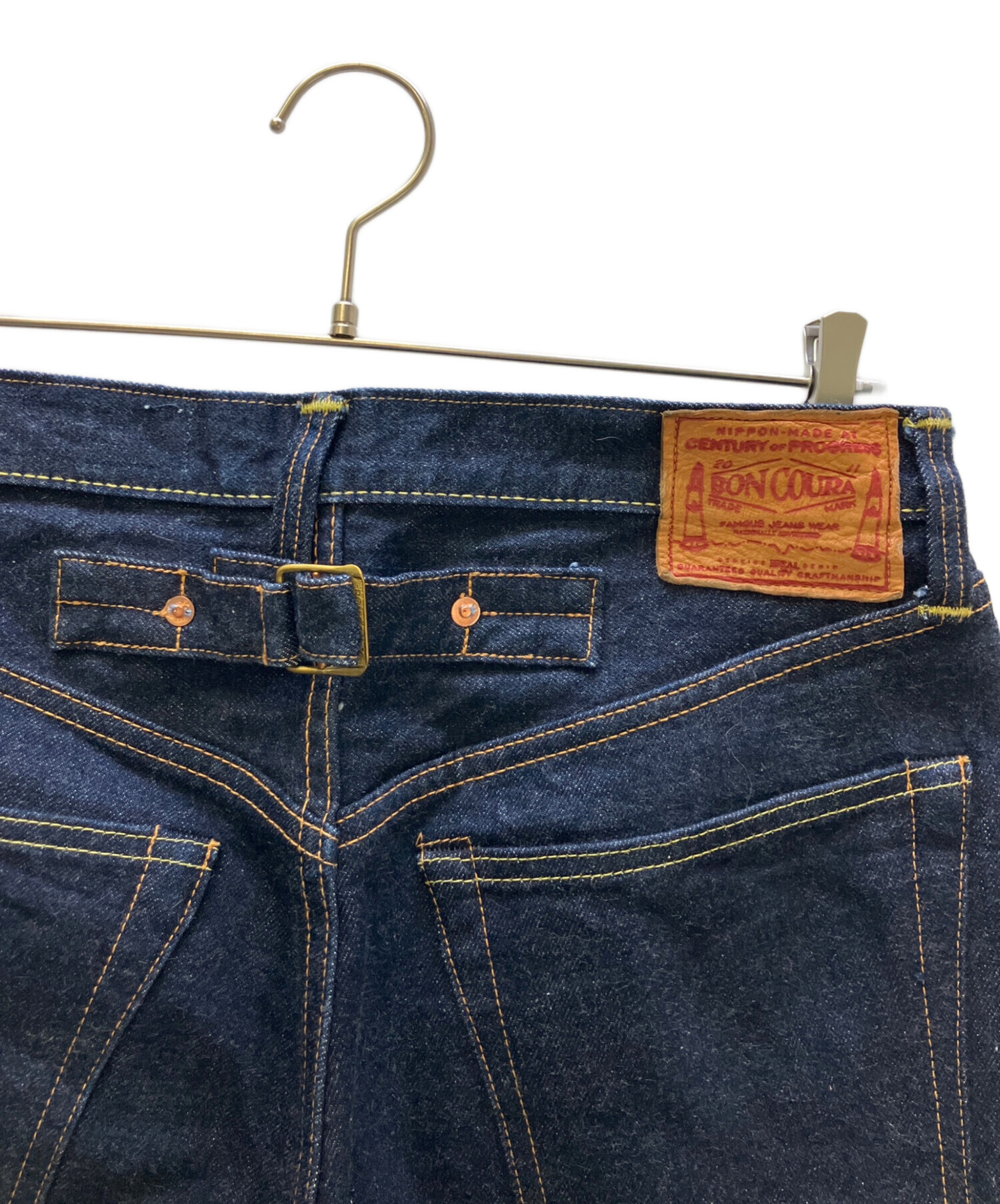 BONCOURA (ボンクラ) デニムパンツ ボタンフライ インディゴ サイズ:31 