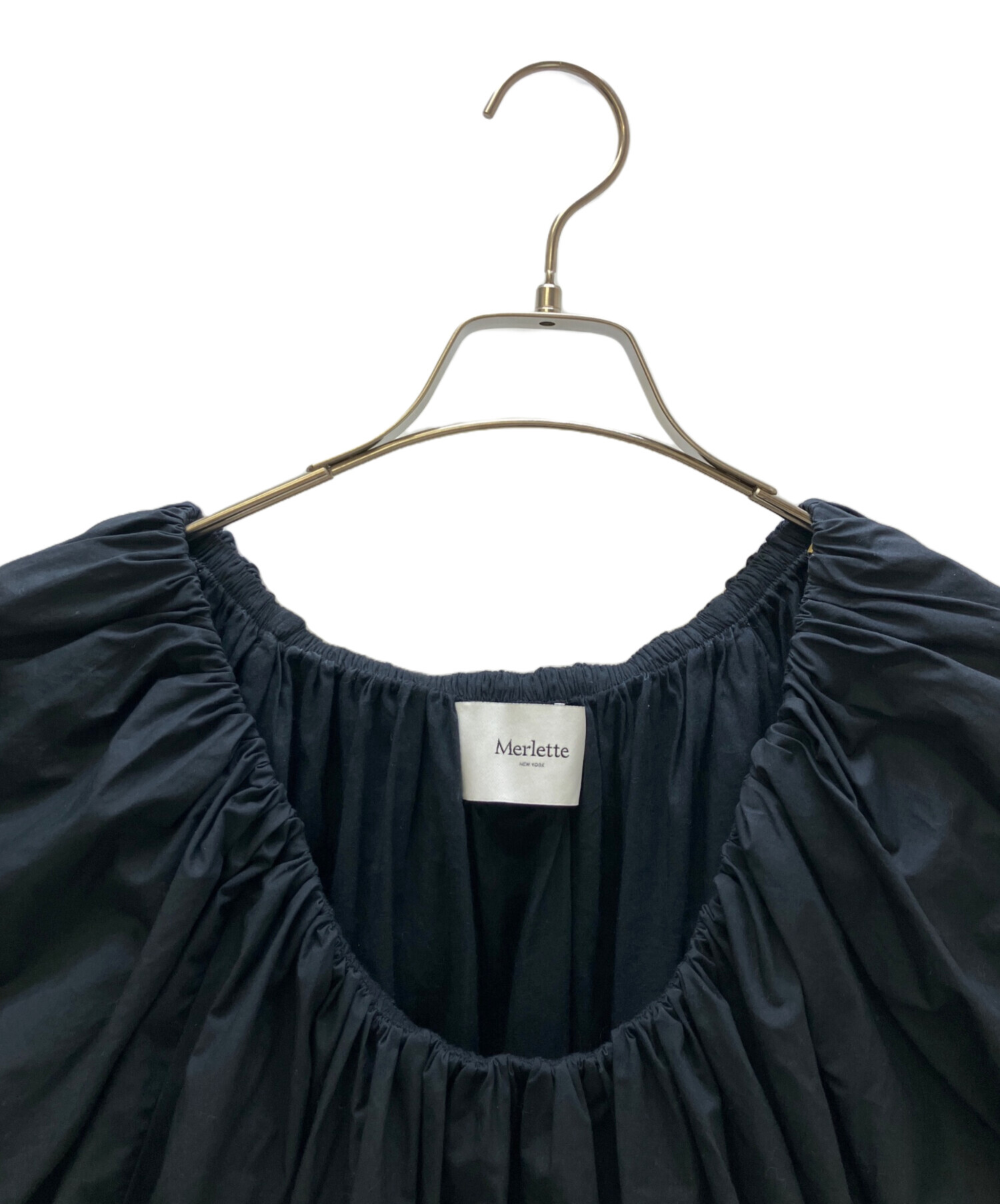 Merlette マーレット ブラウス M 黒 【古着】【中古】【送料無料】 Merlette - Merlette マーレット ブラウス M 黒 【古着】【中古